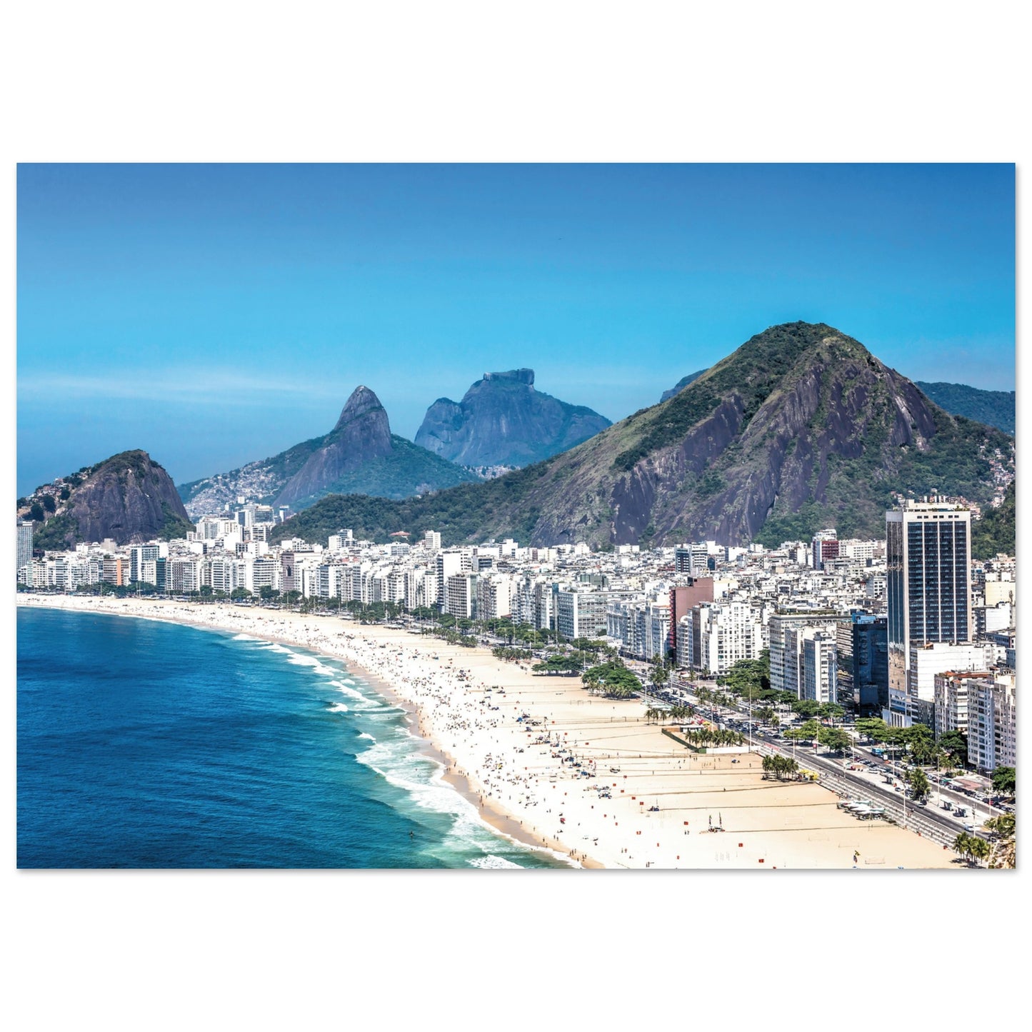 Copacabana Beach, Brazil Poster A3 (29.7 x 42 cm)