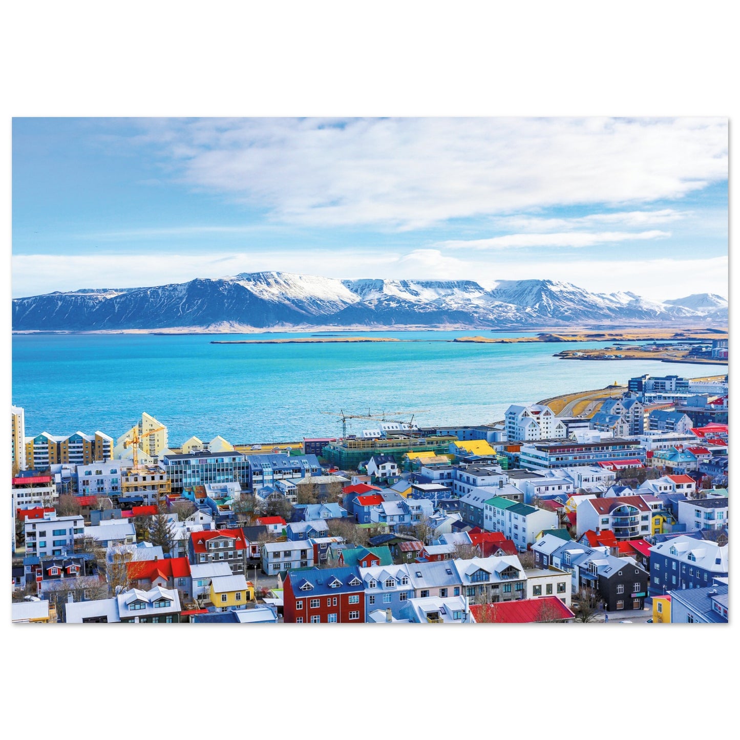 Reykjavík Capital, Iceland Poster A1 (59.4 x 84.1 cm)