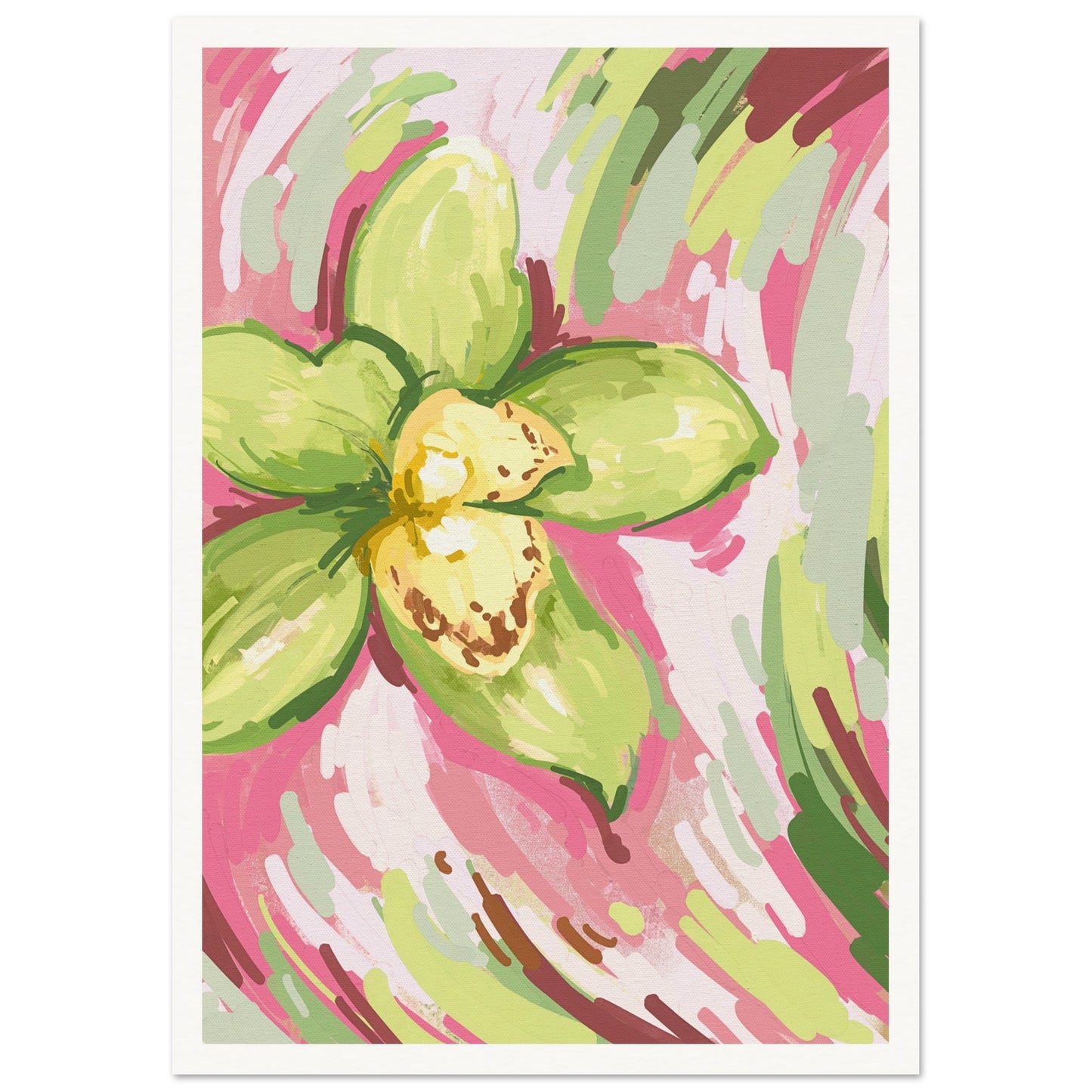 Botanical Illustration Poster A3 (29.7 x 42 cm) Border