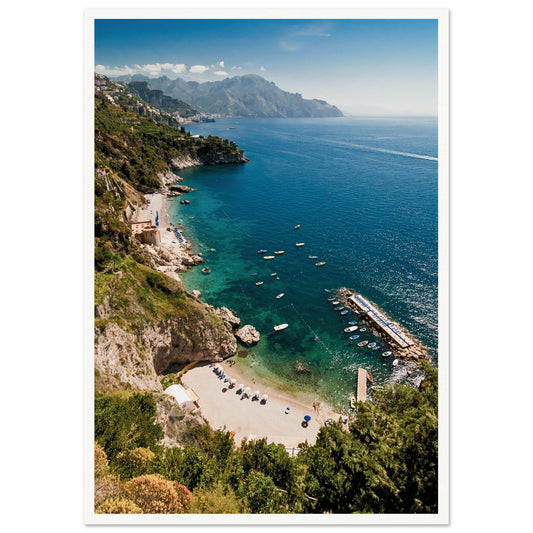 Tyrrhenian Sea, Amalfi Coast, Italy Poster A2 (42 x 59.4 cm) Border