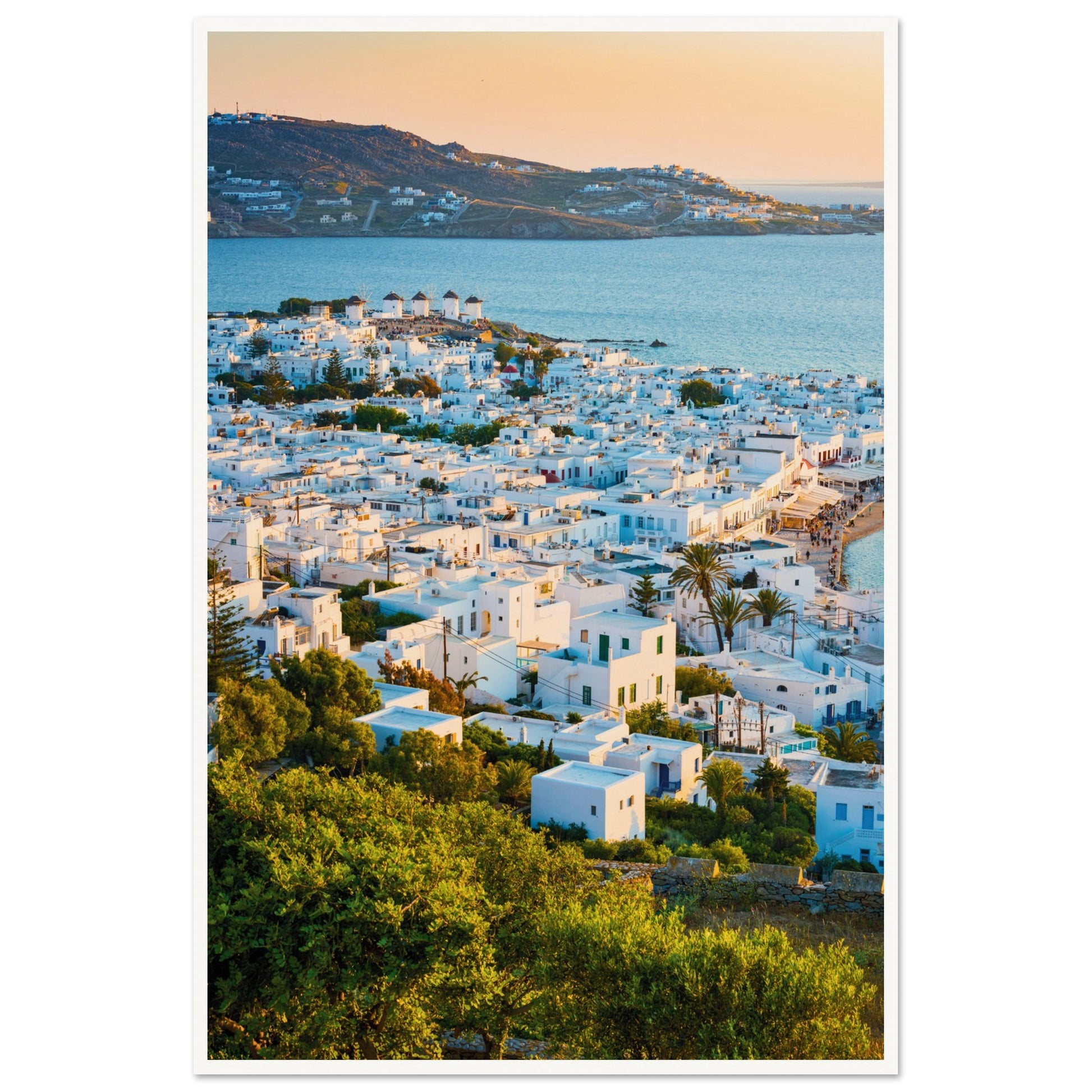 Quaint Village of Mykonos Print