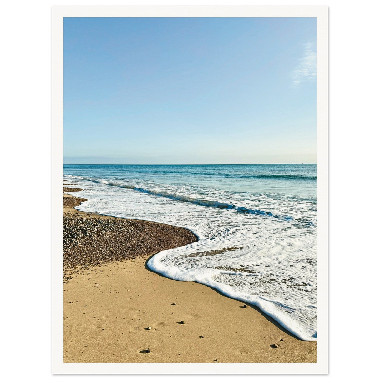 Scratby Beach, Norfolk, UK Poster 30x40 cm 12x16″ Border