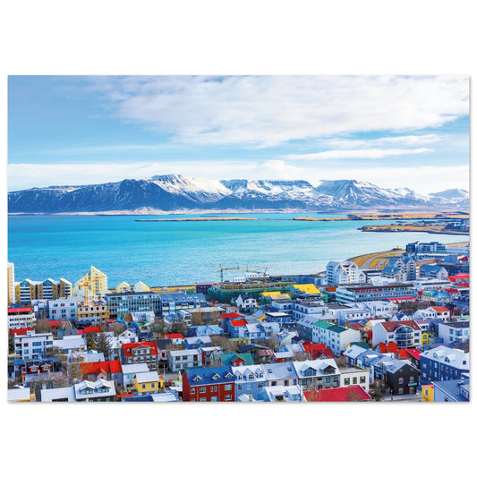 Reykjavík Capital, Iceland Poster A2 (42 x 59.4 cm)
