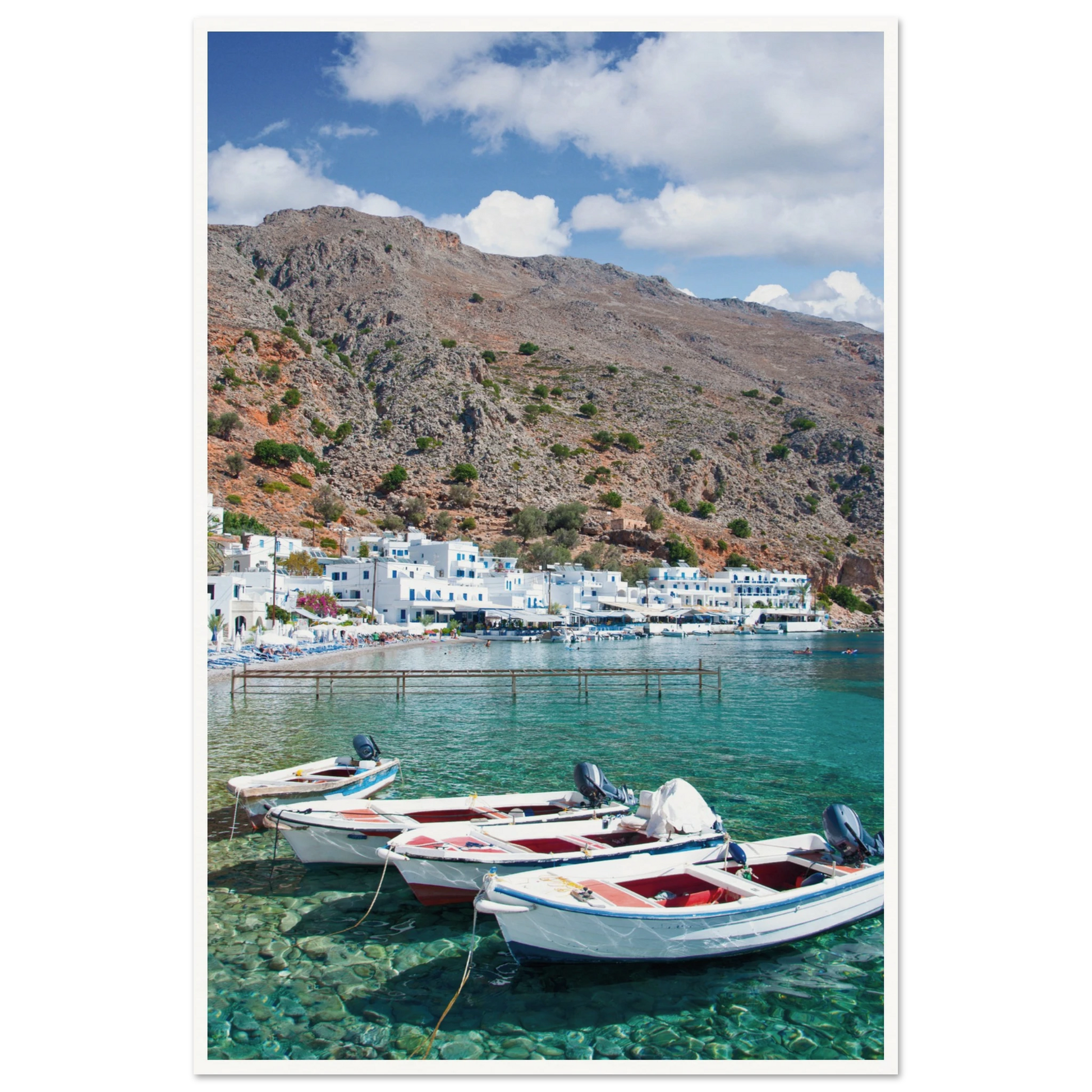 A Few Boats in Crete Prints