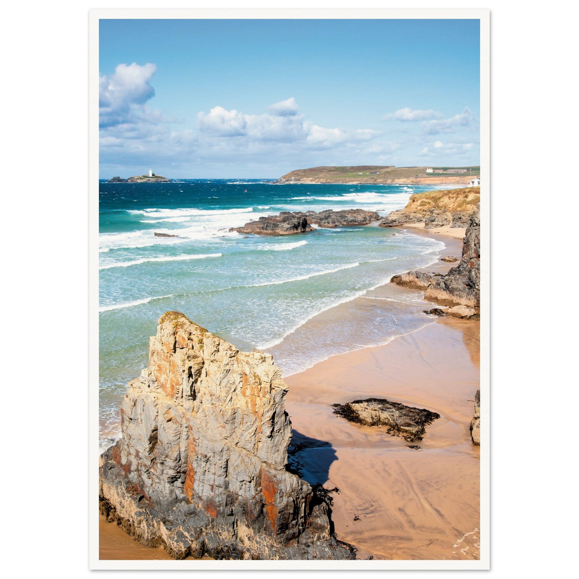 Gwithian Beach, Cornwall, UK Poster