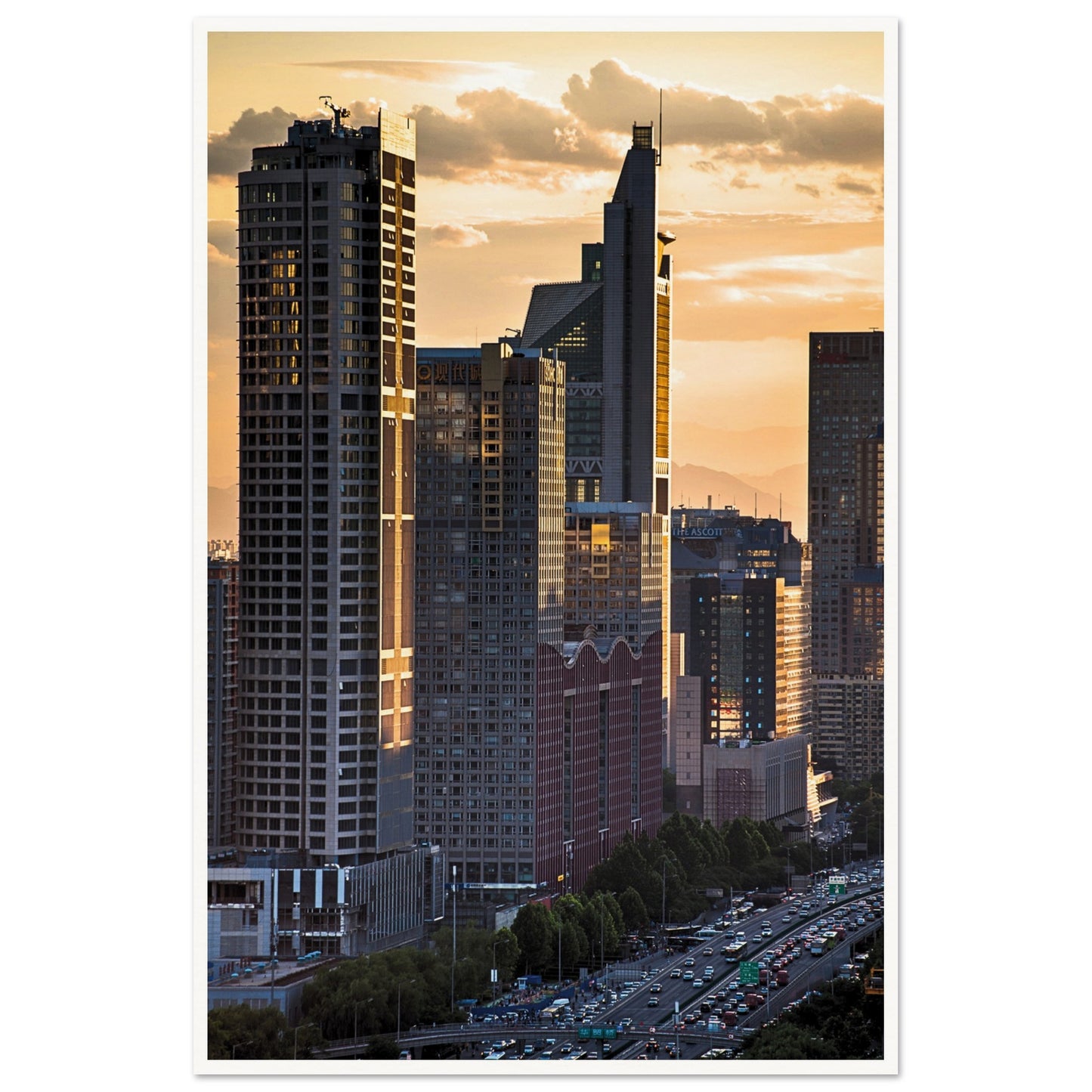 Beijing Urban Elegance Poster 60x90 cm 24x36″ Border