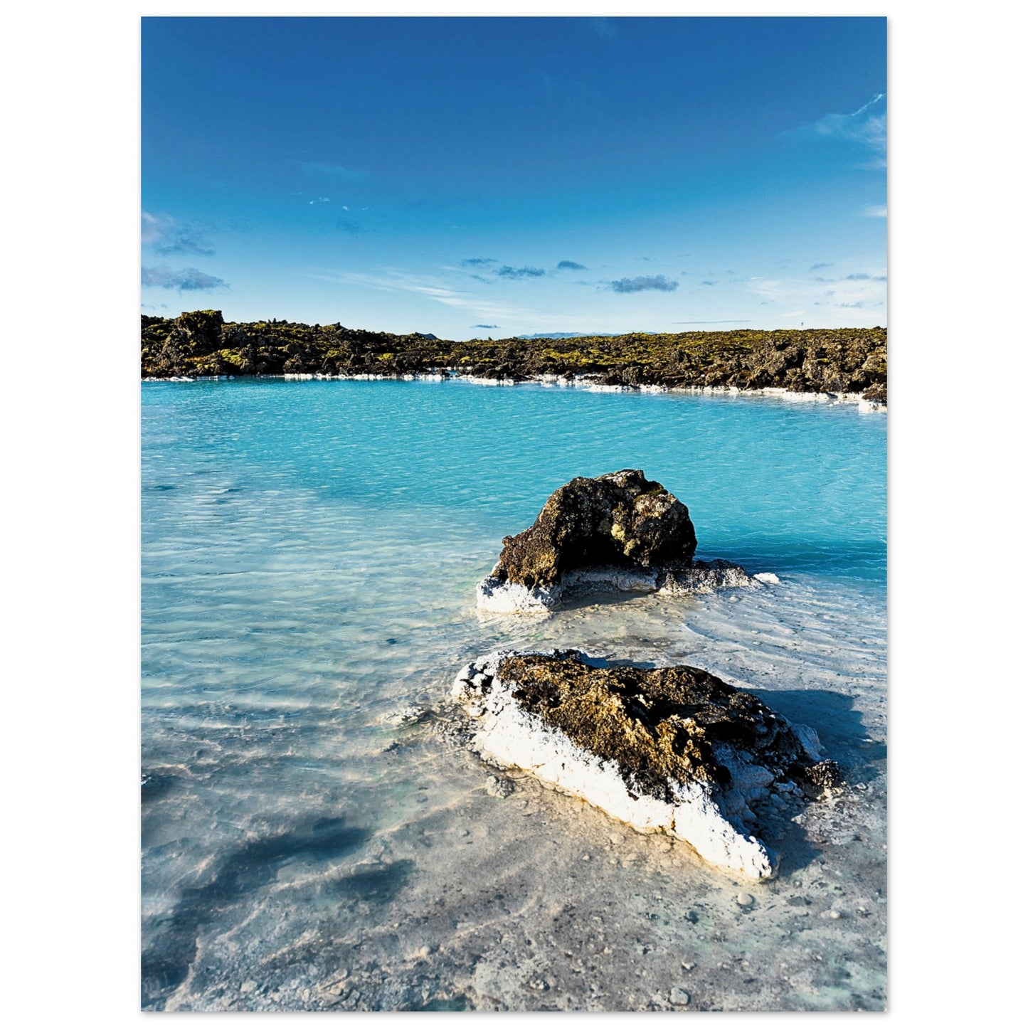 Blue Lagoon South Iceland Poster 30x40 cm 12x16″ No Border