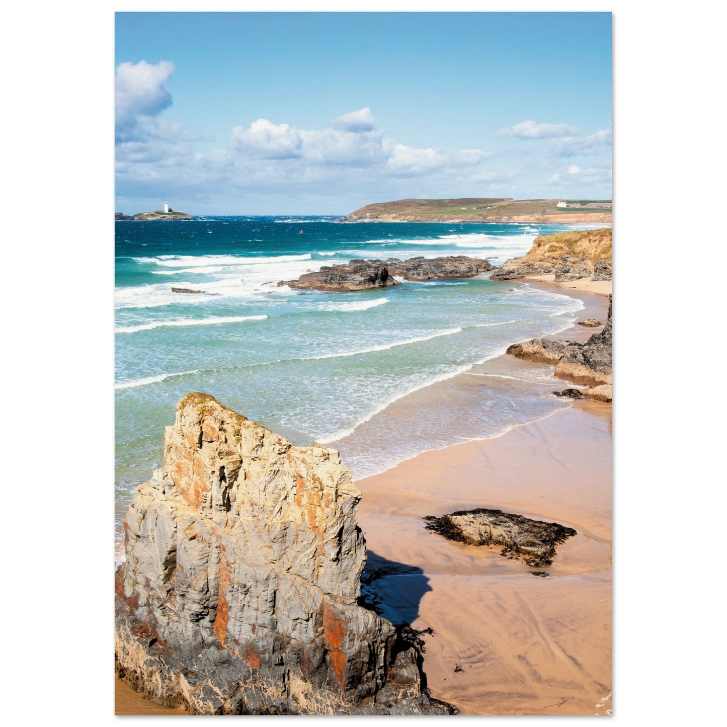 Gwithian Beach, Cornwall, UK Poster