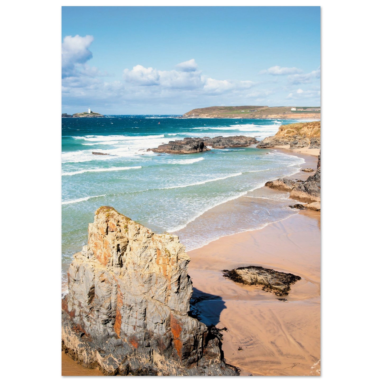 Gwithian Beach, Cornwall, UK Poster