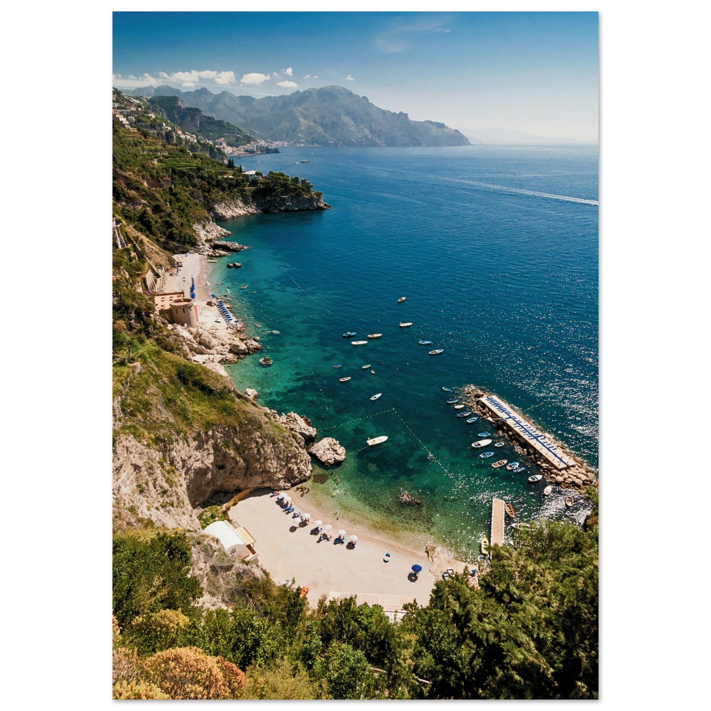 Tyrrhenian Sea, Amalfi Coast, Italy Poster A1 (59.4 x 84.1 cm) No Border
