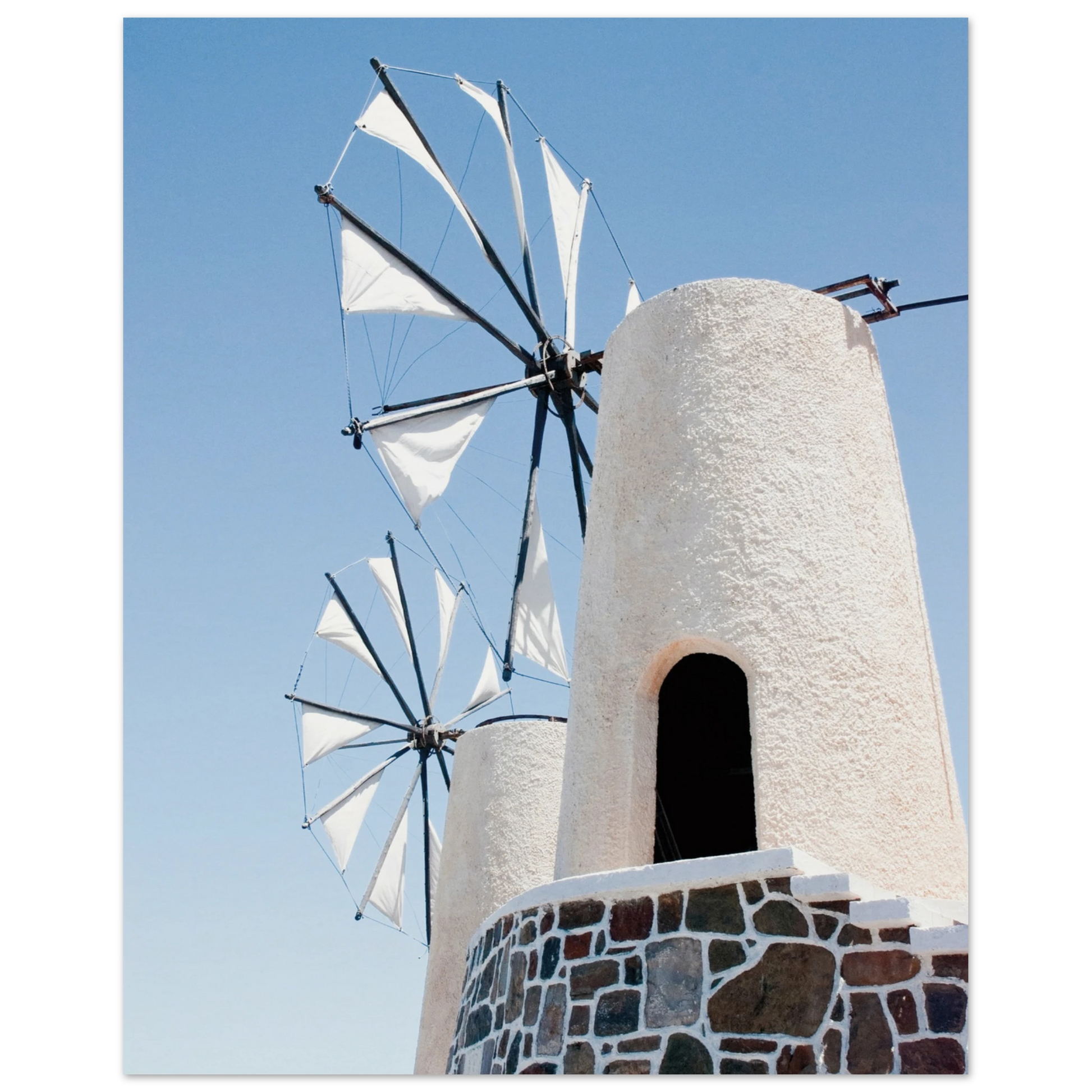 Mykonos Windmill Print