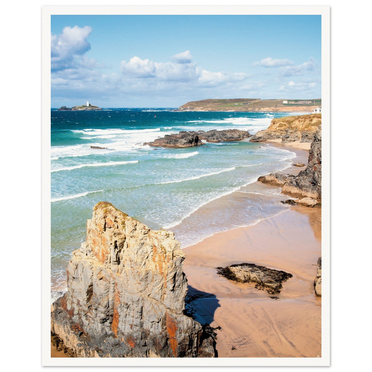Gwithian Beach, Cornwall, UK Poster