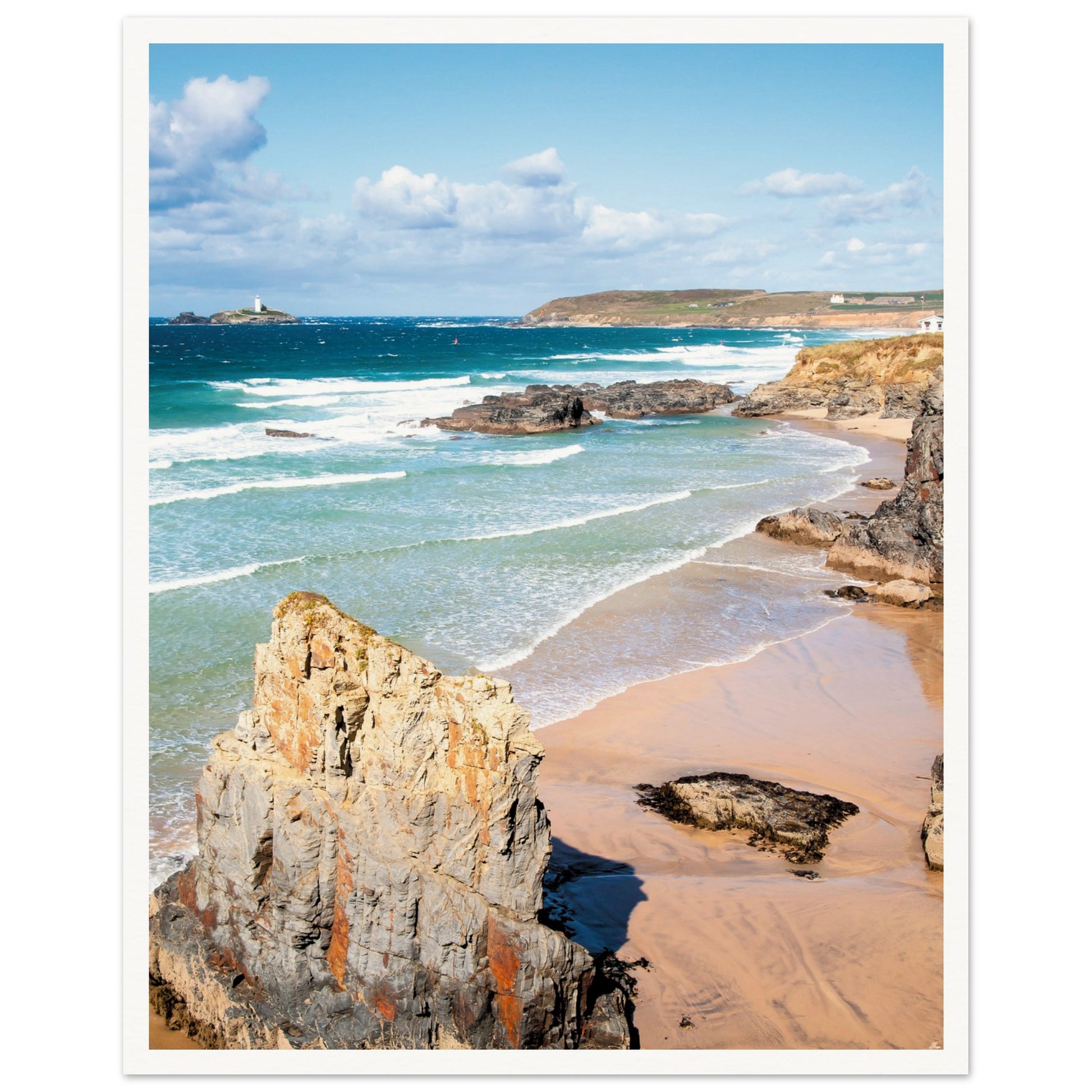 Gwithian Beach, Cornwall, UK Poster
