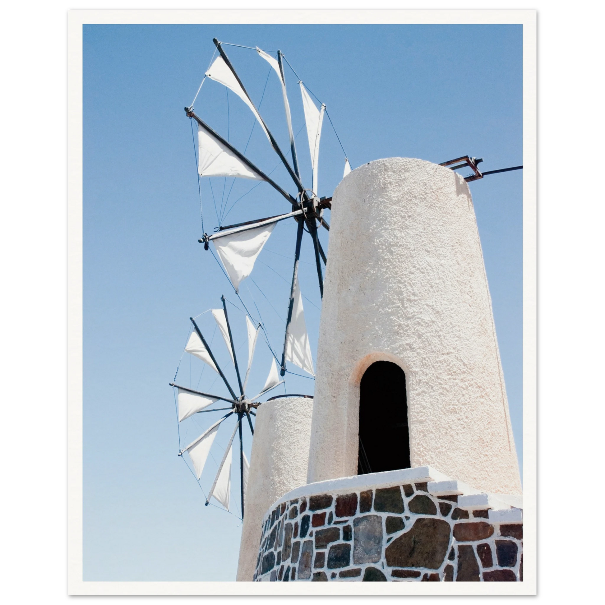 Mykonos Windmill Print