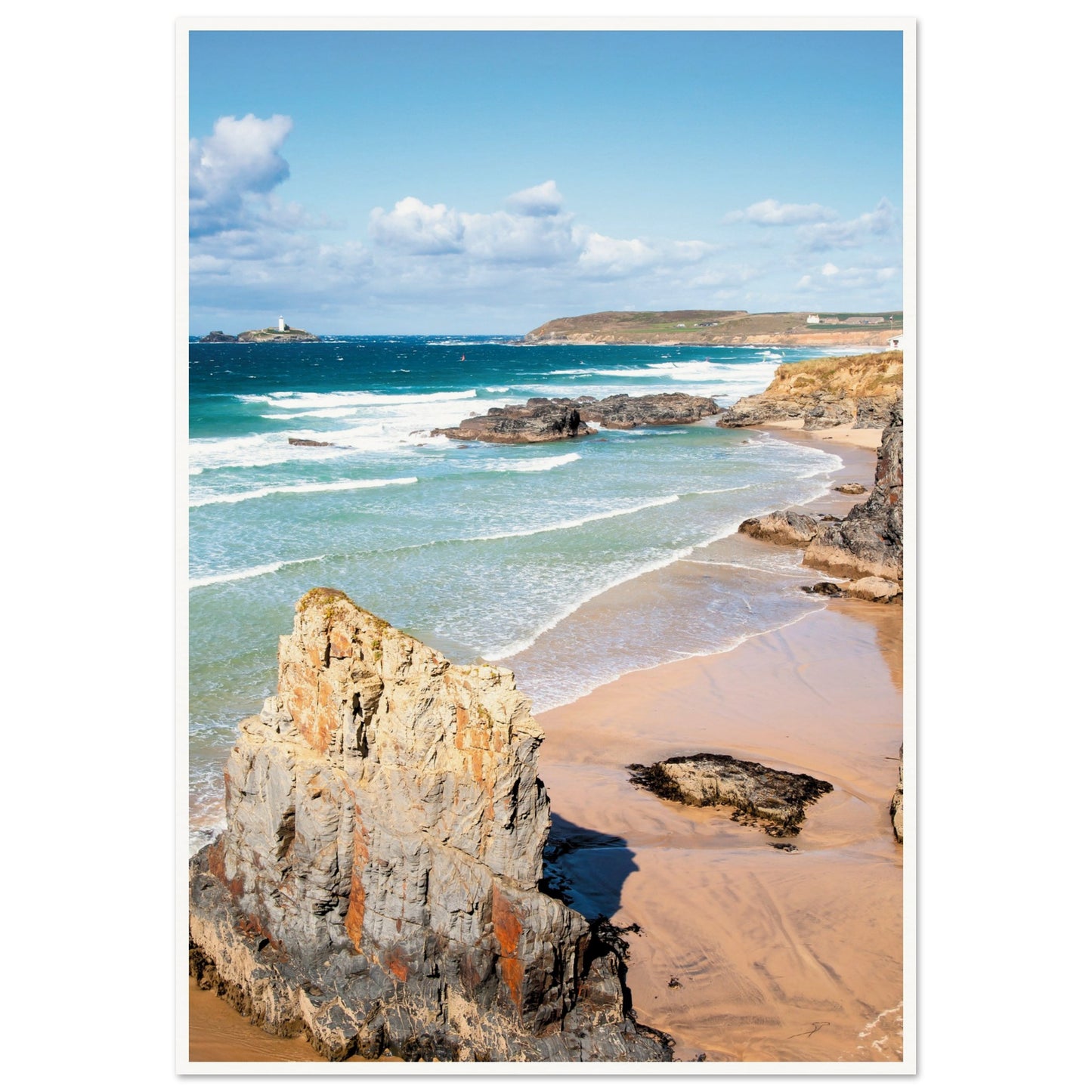 Gwithian Beach, Cornwall, UK Poster