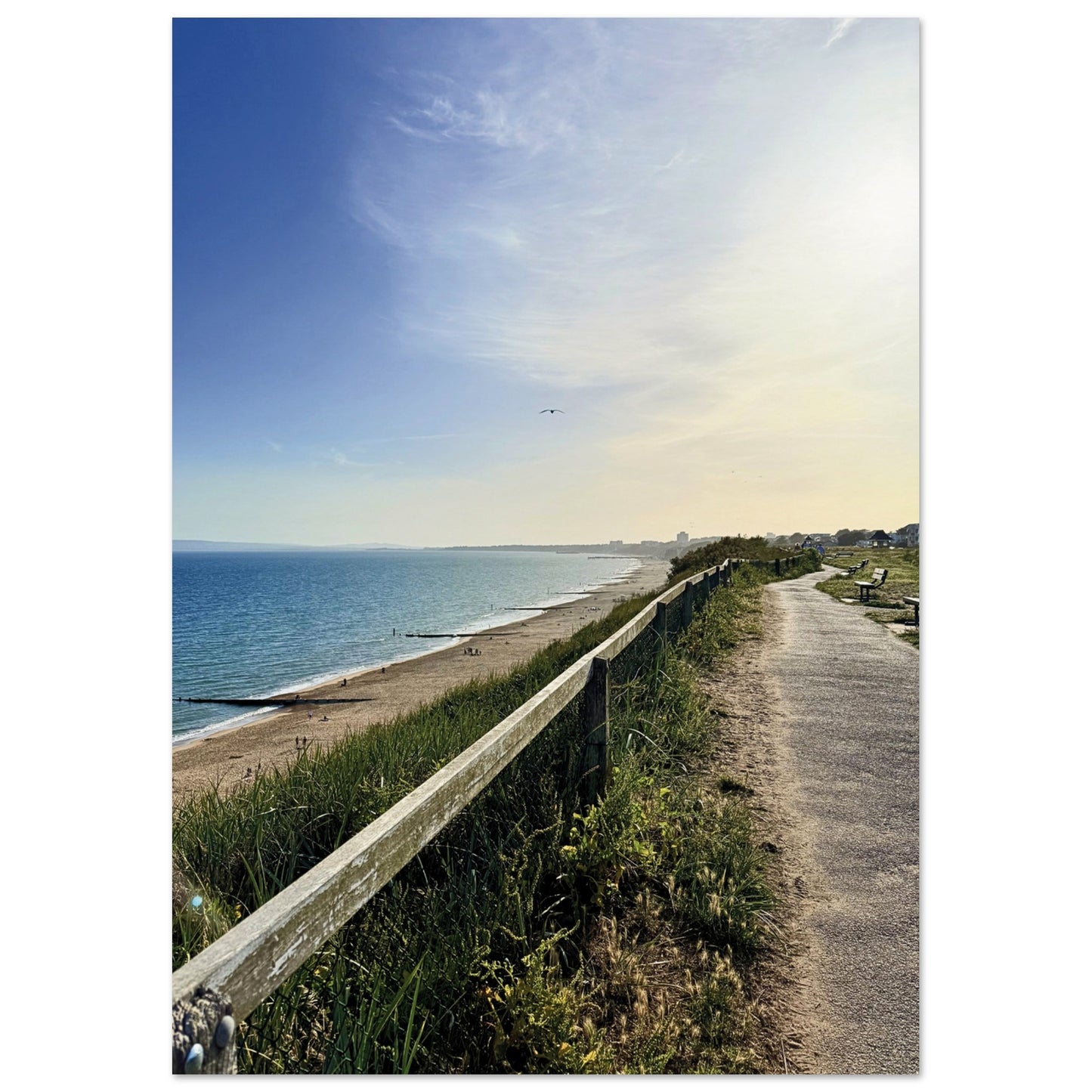 Southbourne Beach Bournemouth, UK Poster A4 (21x29.7 cm) No Border