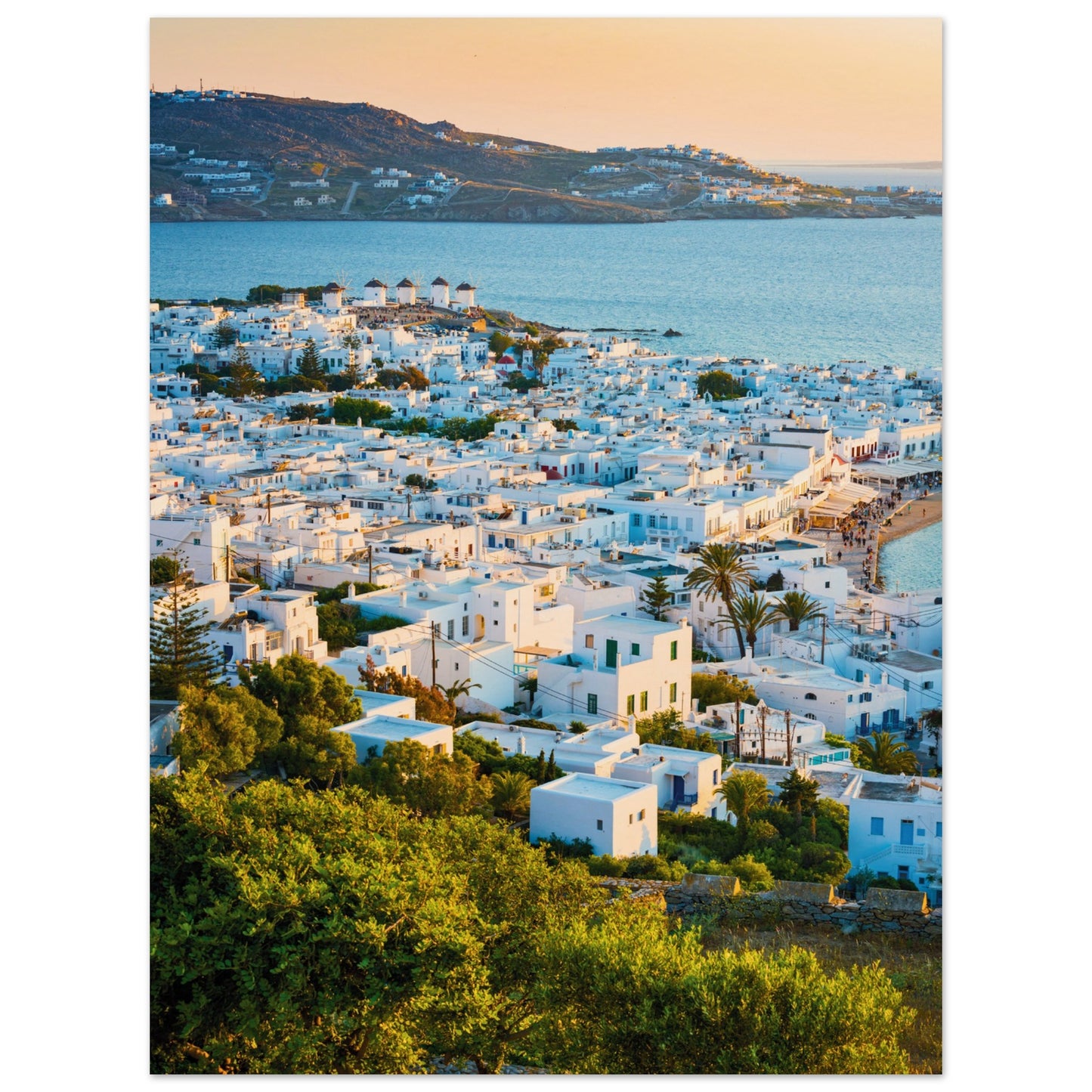 Quaint Village of Mykonos Print