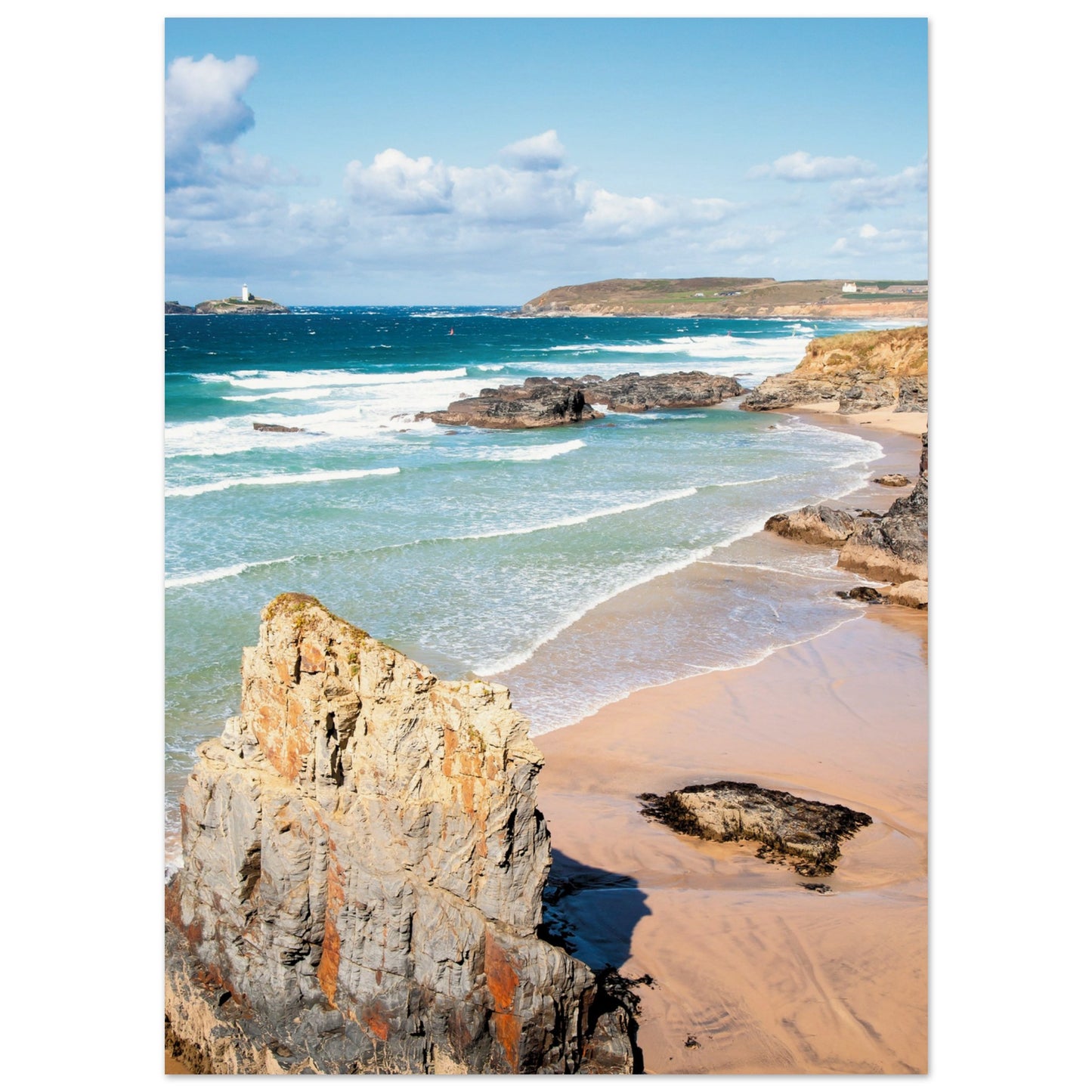 Gwithian Beach, Cornwall, UK Poster