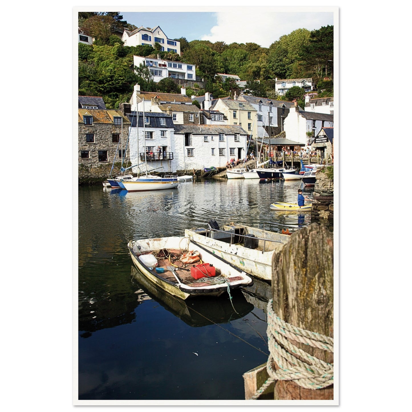 Polperro Cornwall, UK Poster 60x90 cm 24x36″ Border