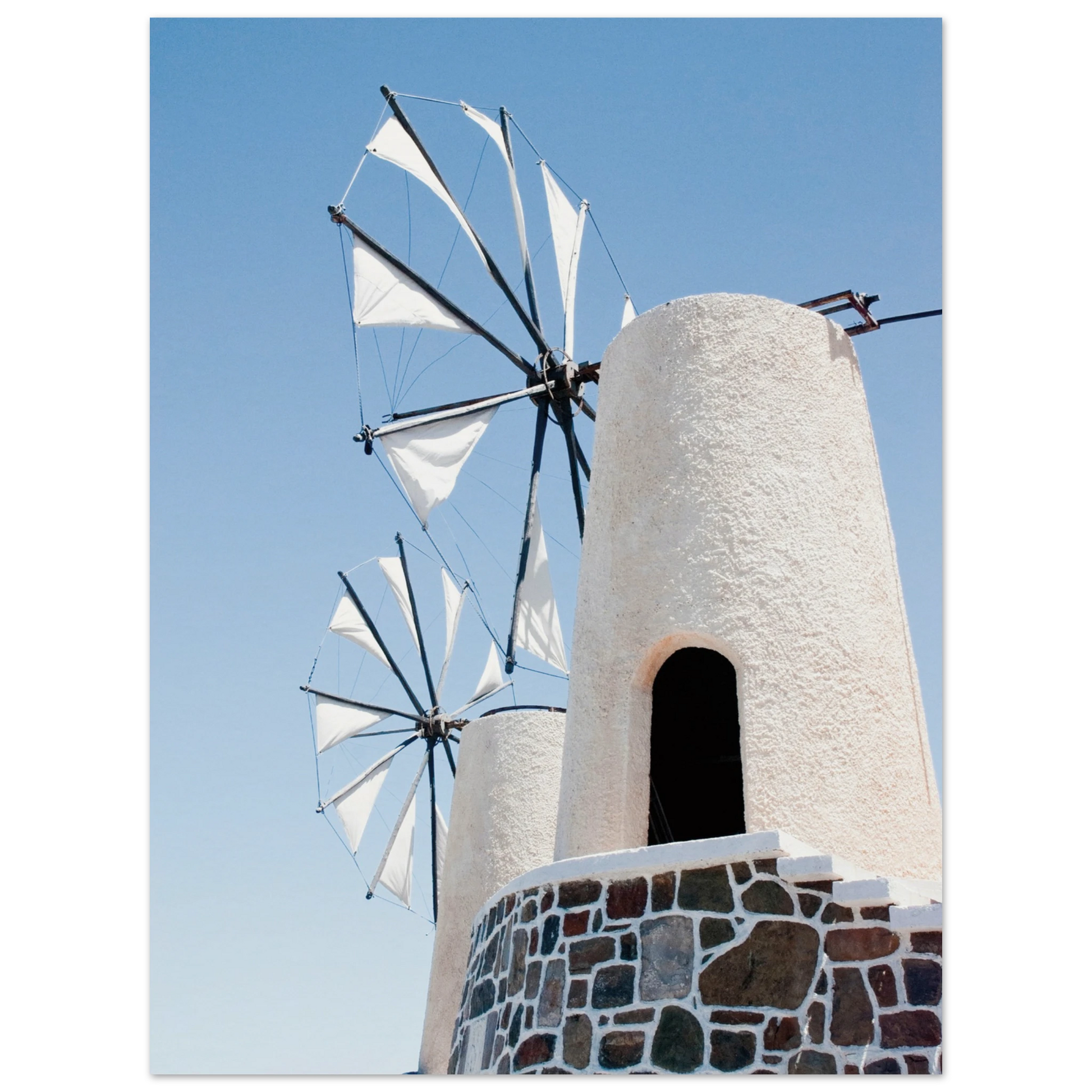 Mykonos Windmill Print