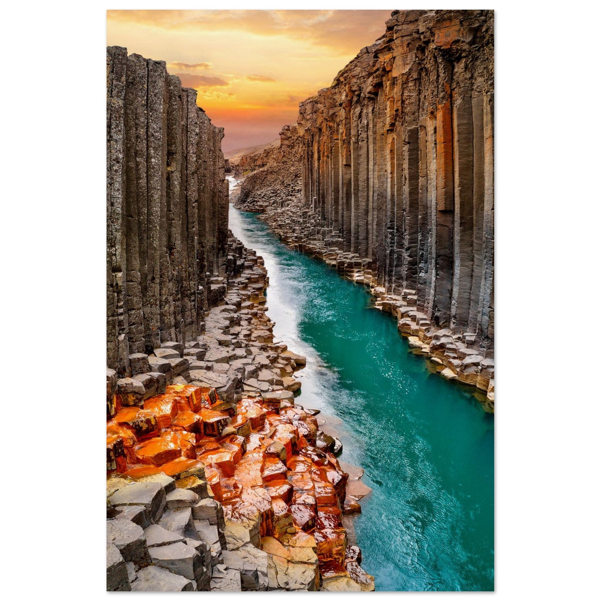 Iceland Rock Walls Poster