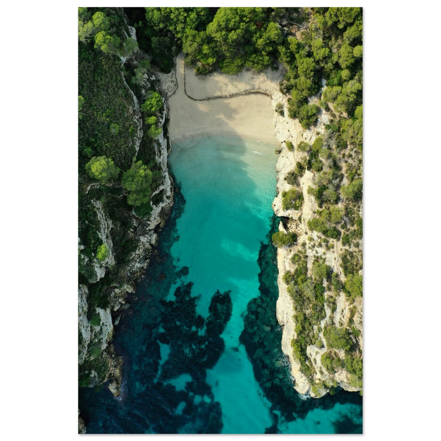 Menorca’s Turquoise Paradise Poster 60x90 cm 24x36″ No Border