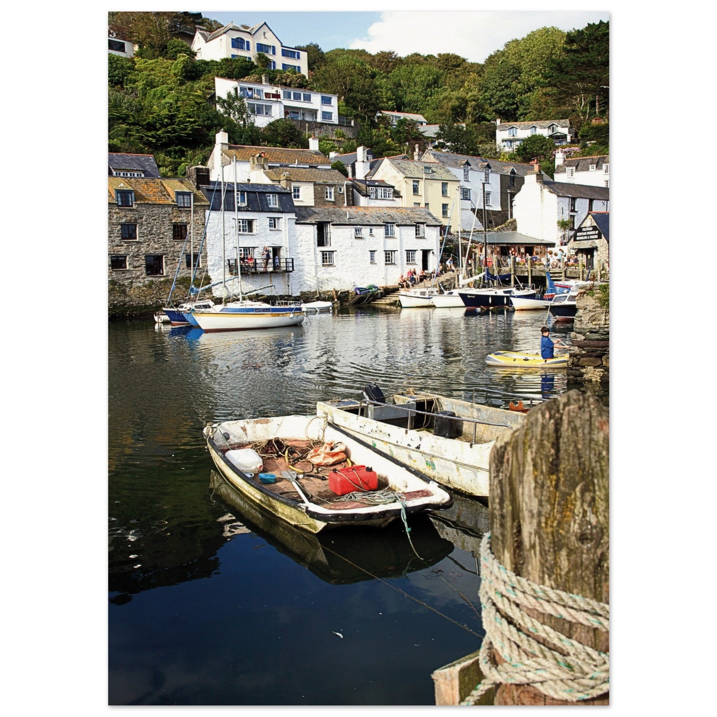 Polperro Cornwall, UK Poster 13x18 cm 5x7″ No Border