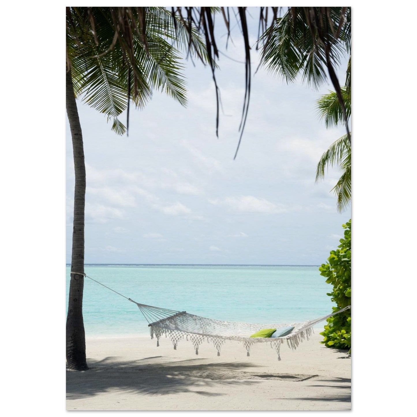 Tropical Oasis Beach Swing Poster A1 (59.4 x 84.1 cm) No Border