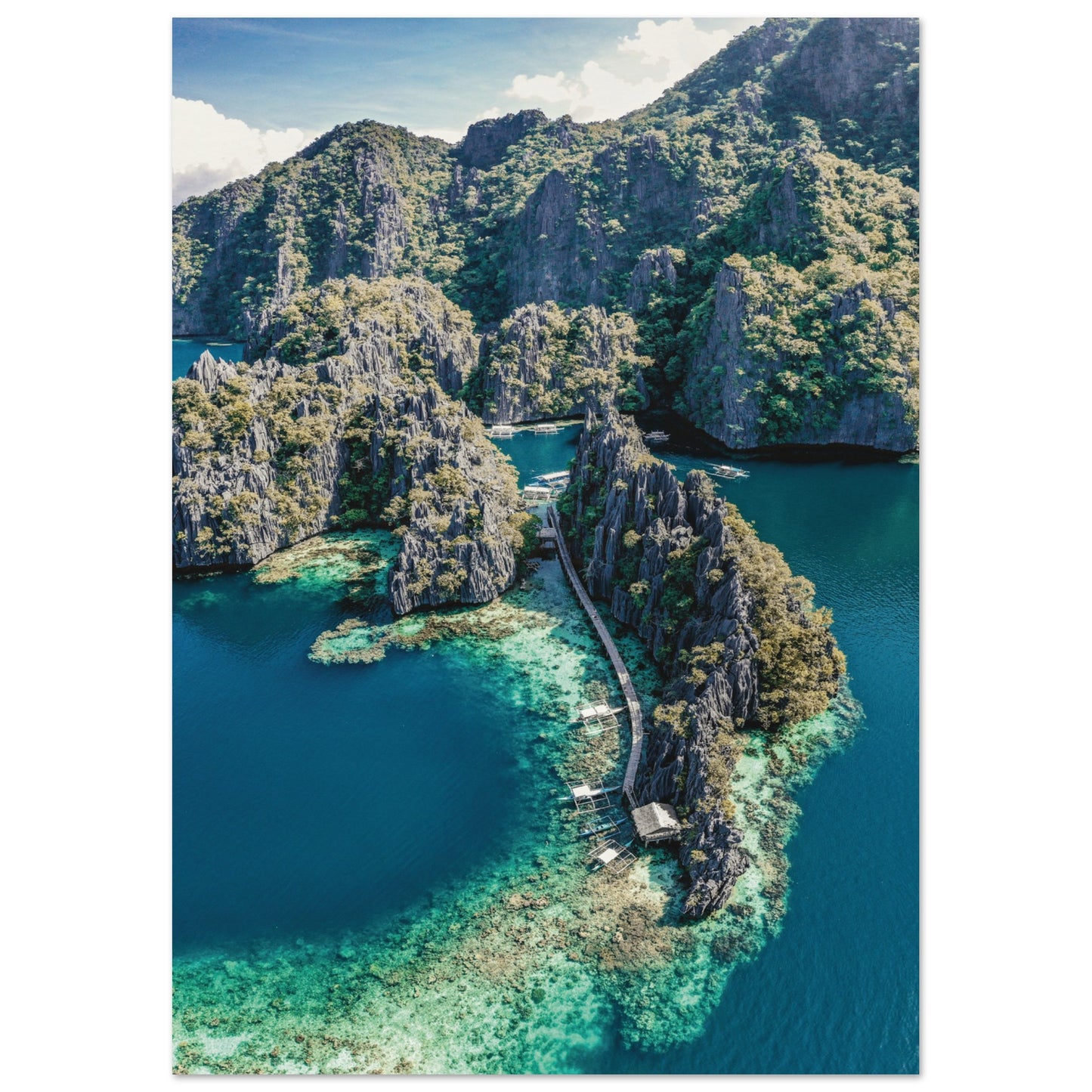 Twin Lagoon, Coron Island, Philippines A2 (42 x 59.4 cm)