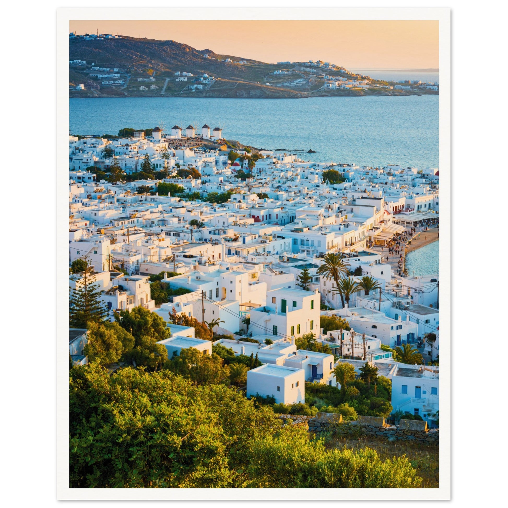 Quaint Village of Mykonos Print