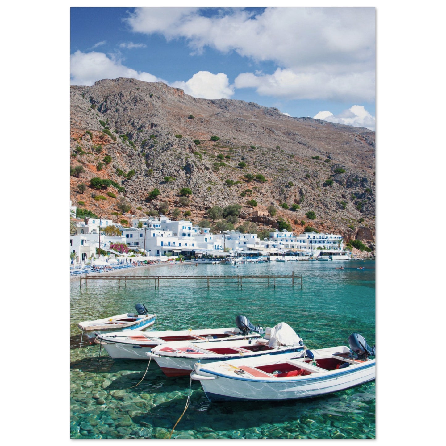 A Few Boats in Crete Prints A3 (29.7 x 42 cm)