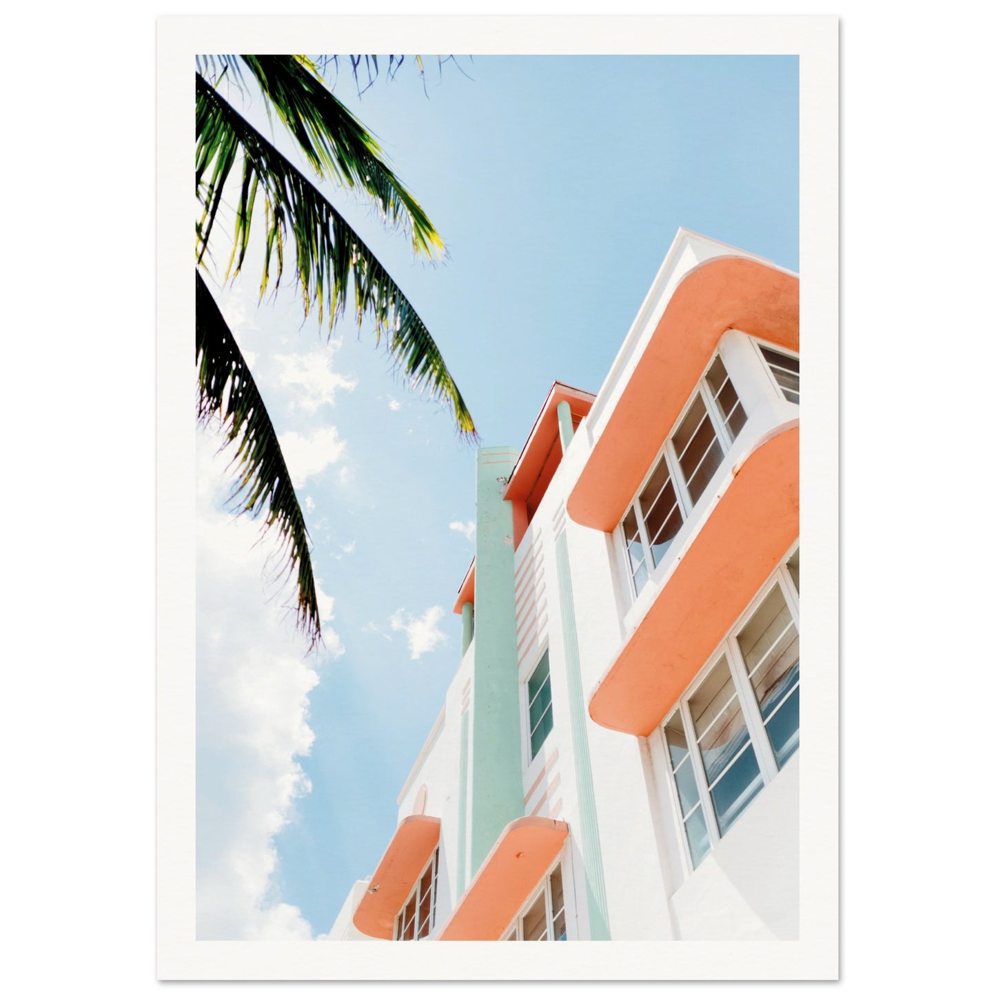Miami Streets Poster 21x29.7 cm 8x12" Border