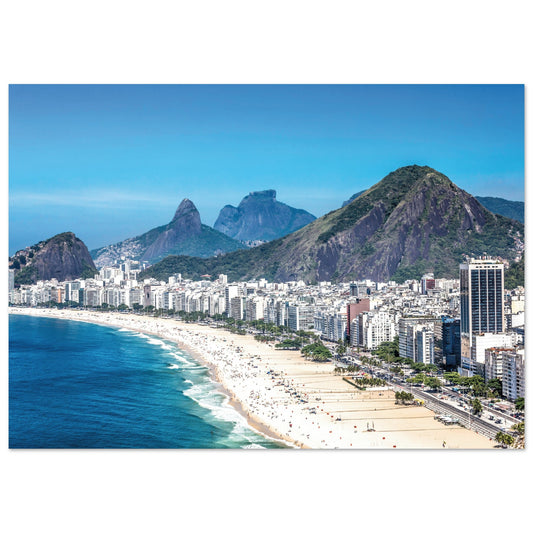 Copacabana Beach, Brazil Poster A4 (21x29.7 cm )