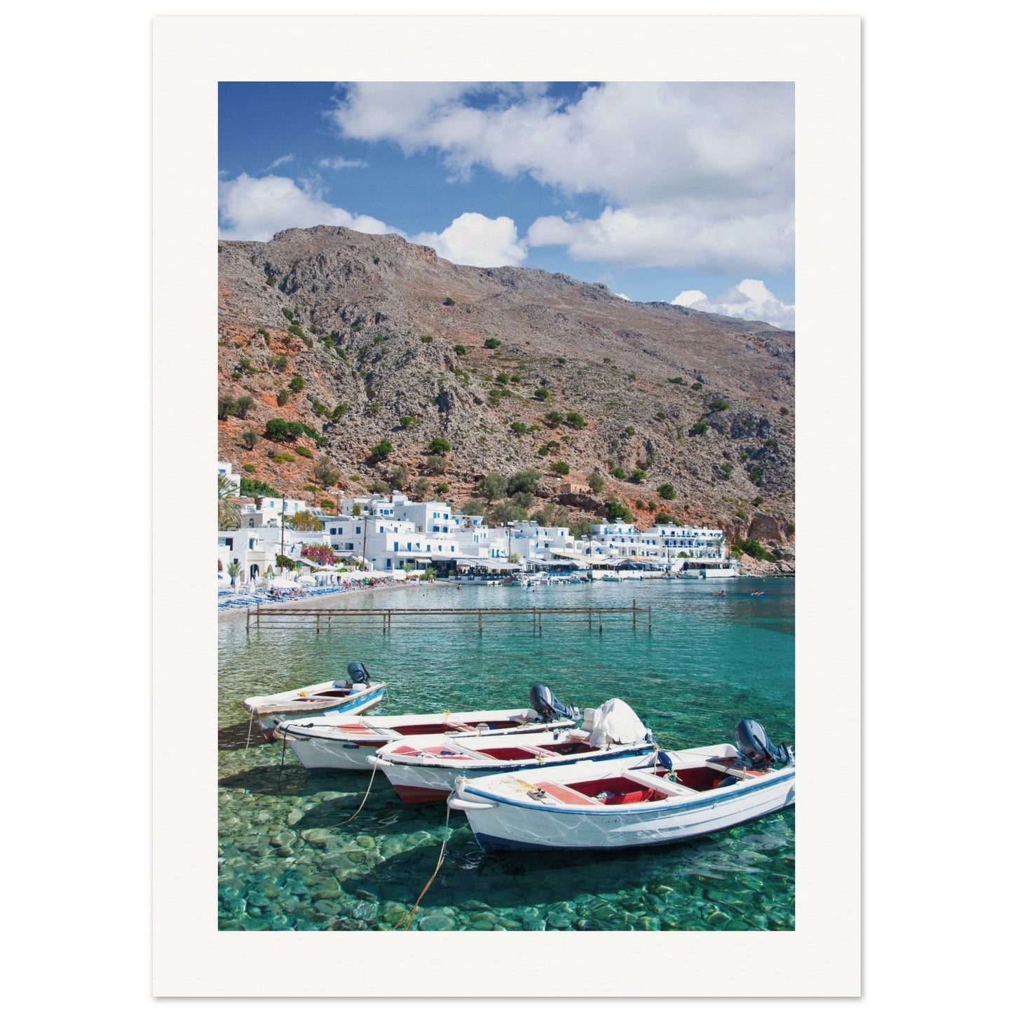 A Few Boats in Crete Poster