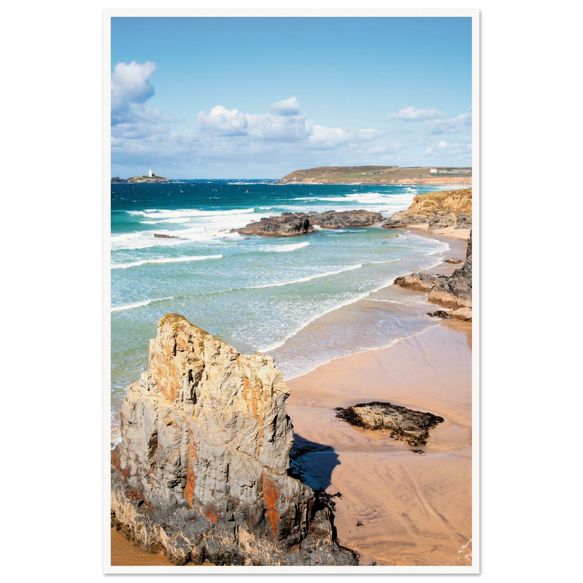 Gwithian Beach, Cornwall, UK Poster