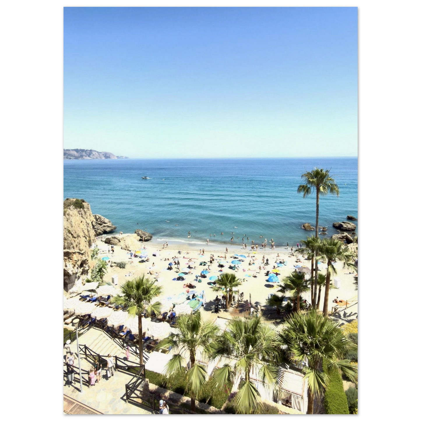 Calahonda Beach In Nerja Poster