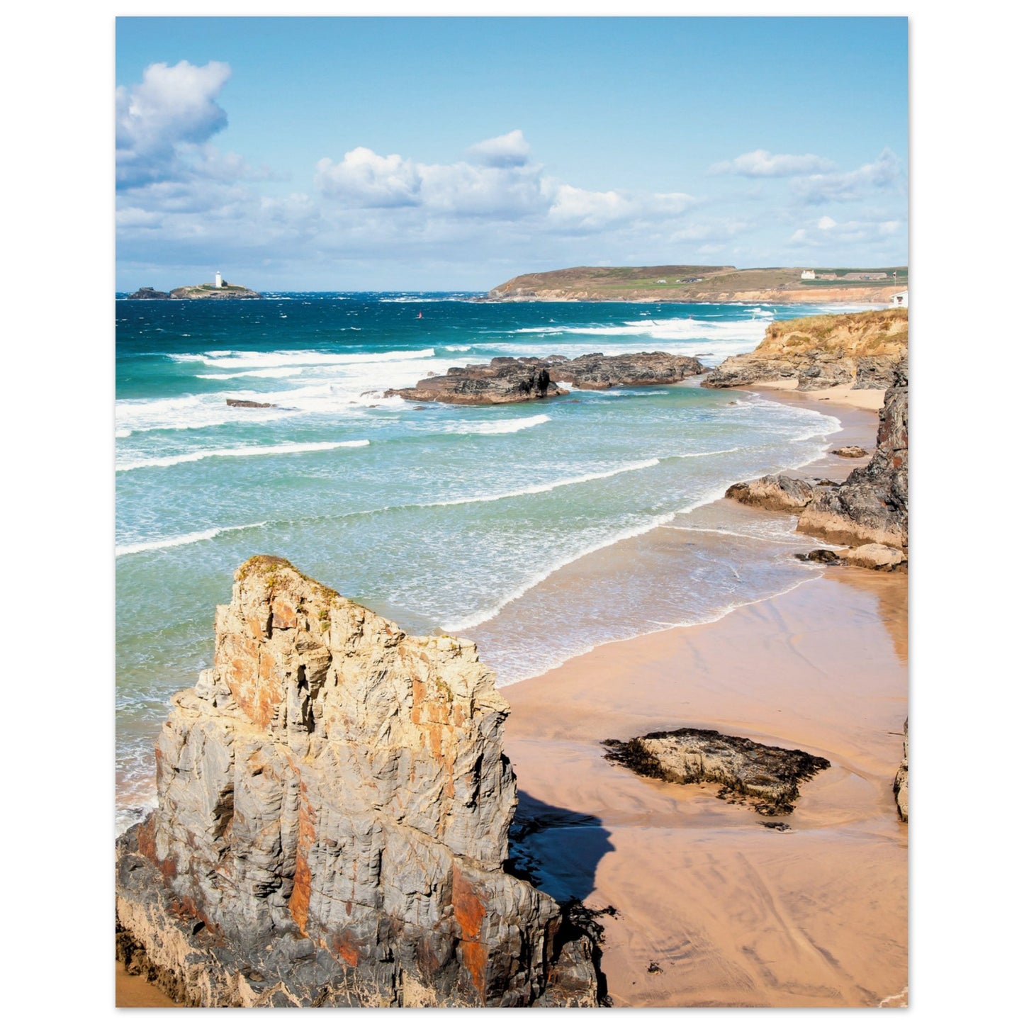 Gwithian Beach, Cornwall, UK Poster