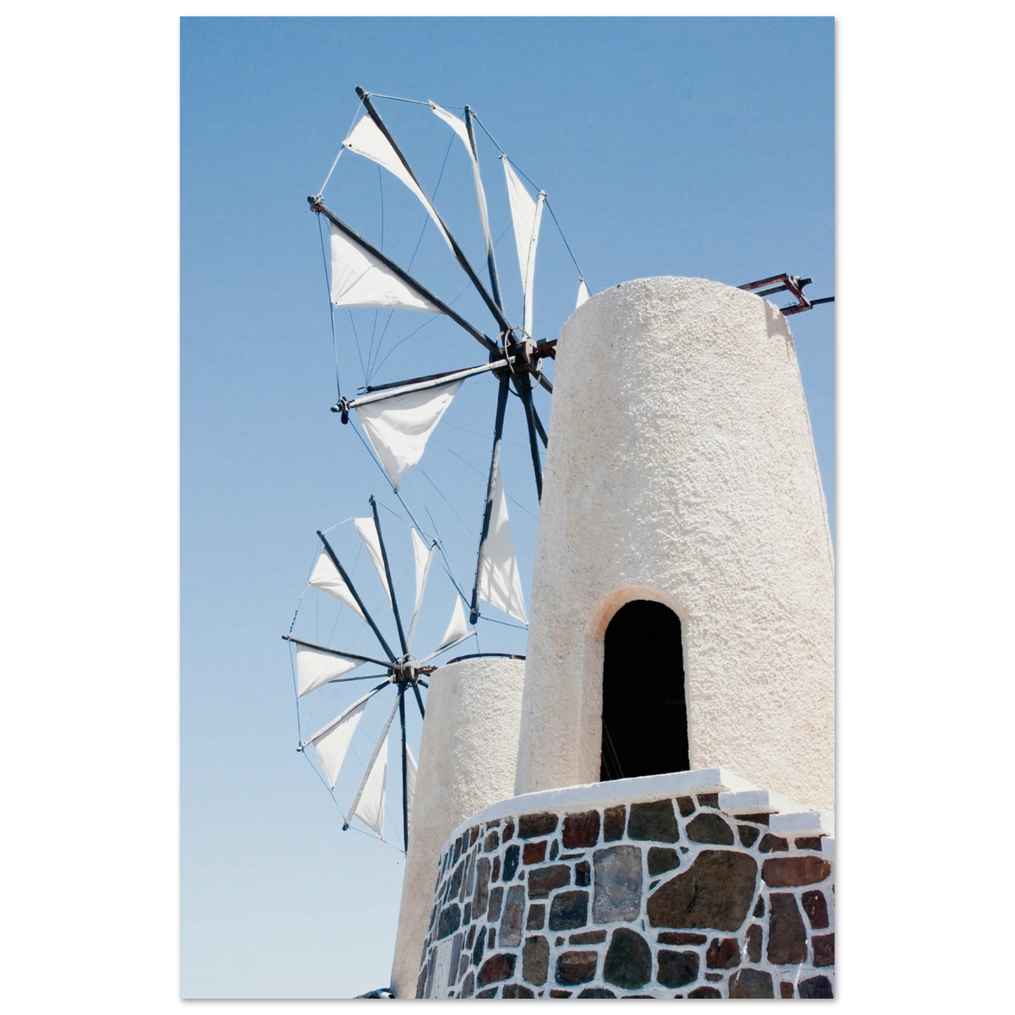 Mykonos Windmill Poster 60x90 cm 24x36″ No Border