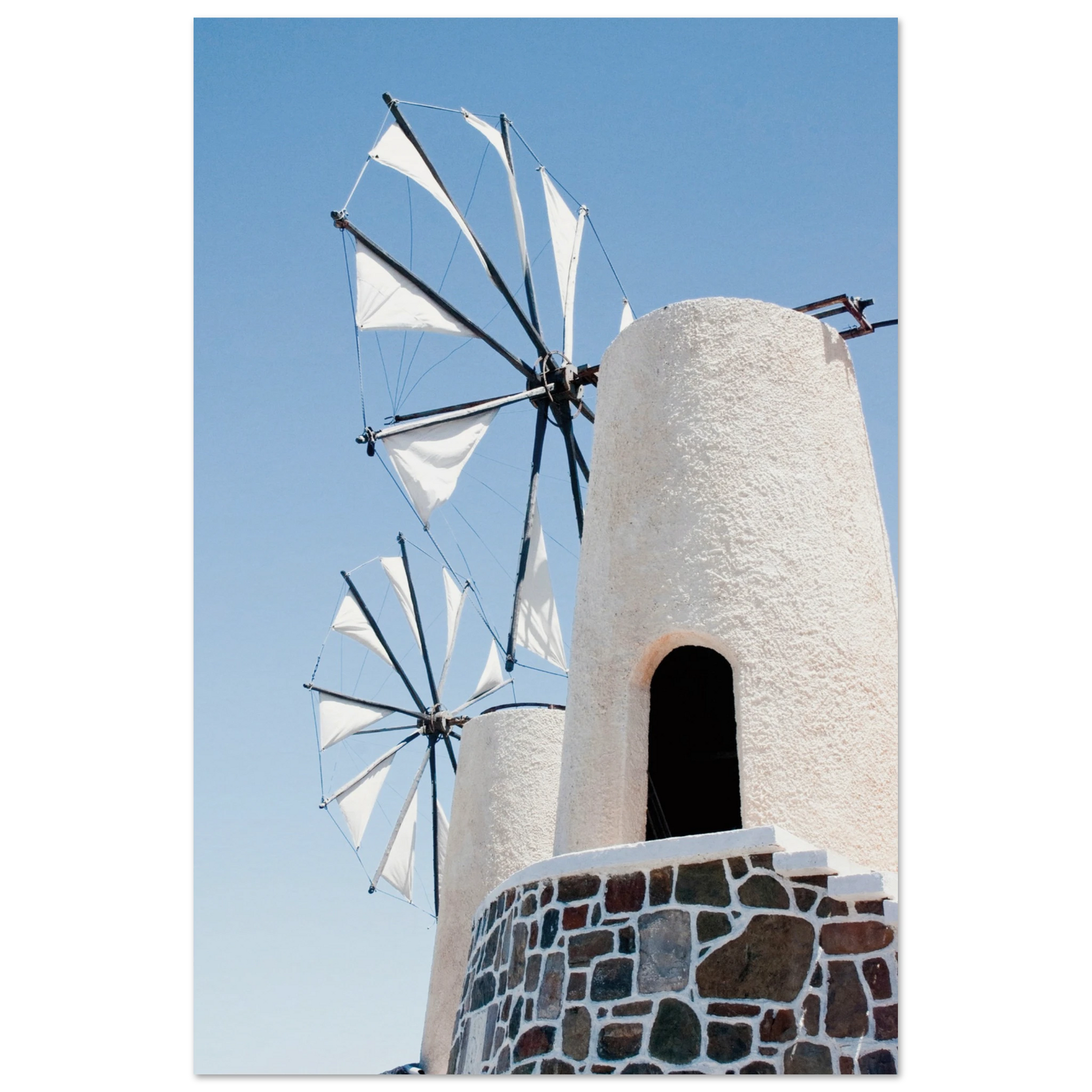 Mykonos Windmill Print