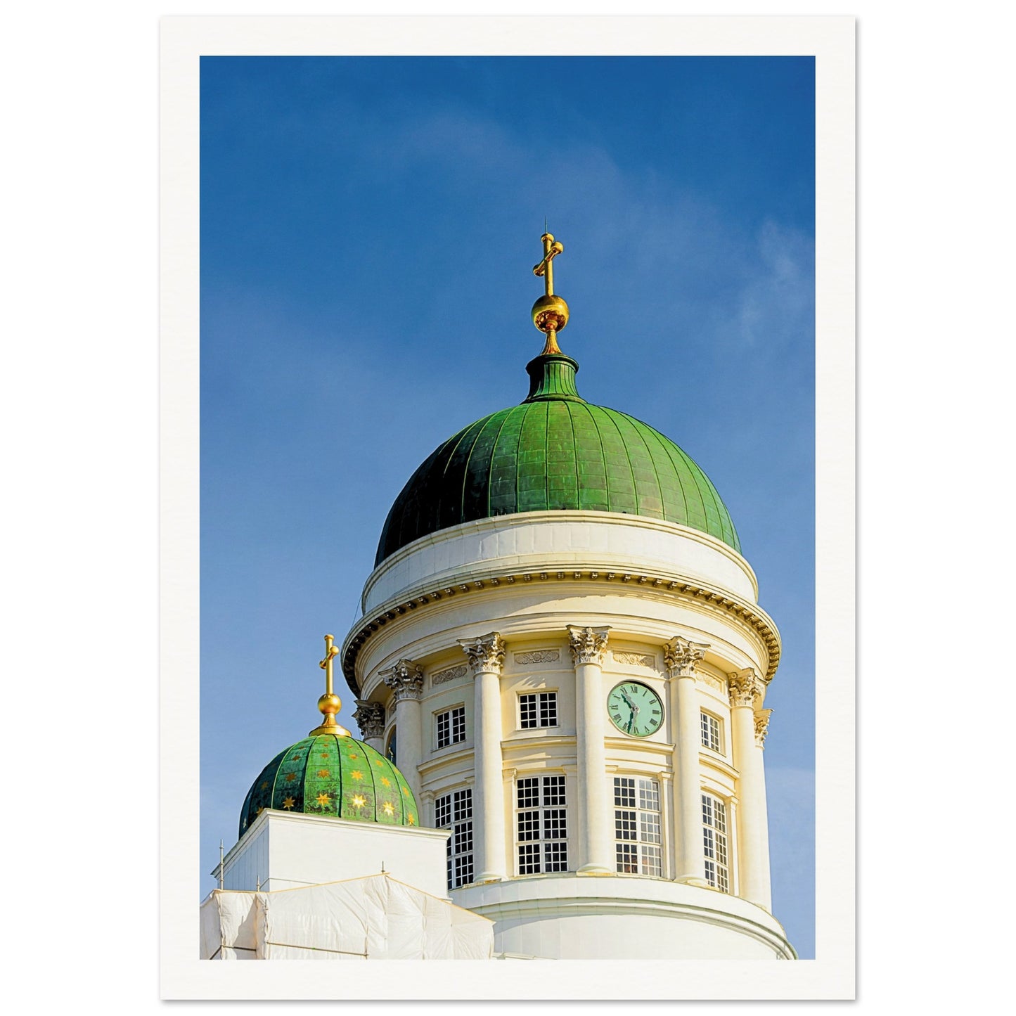 Helsinki Cathedral Top Poster A4 (21x29.7 cm) Border