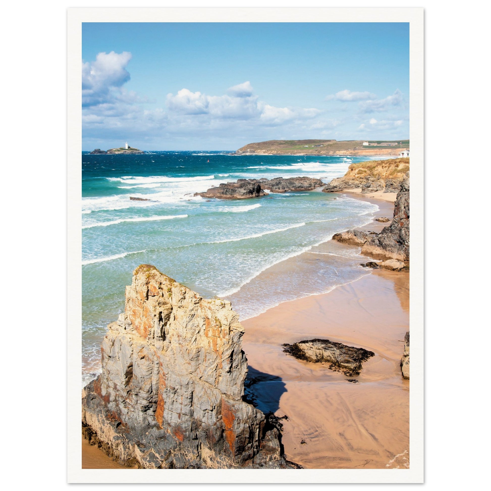 Gwithian Beach, Cornwall, UK Poster