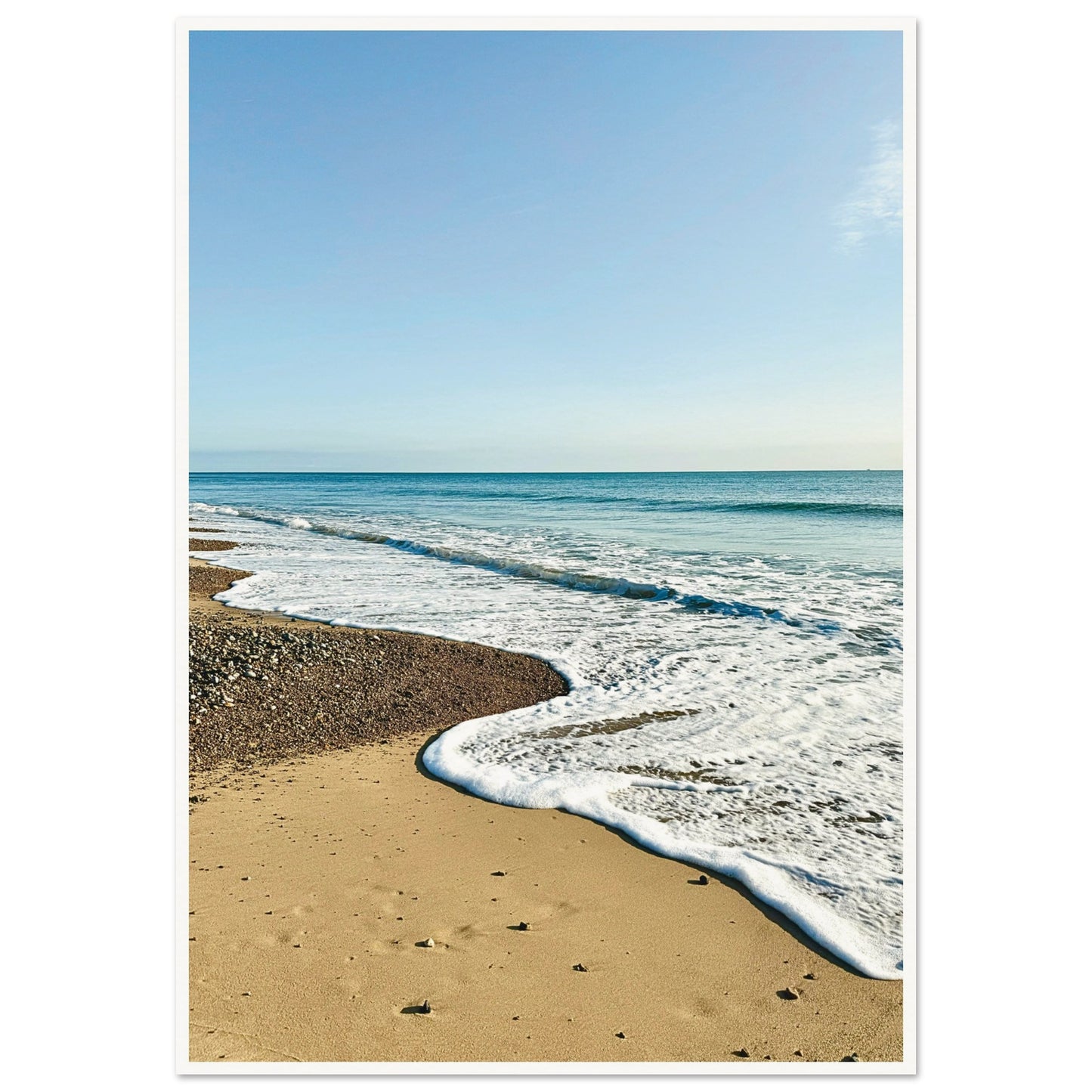Scratby Beach, Norfolk, UK Poster 70x100 cm 28x40″ Border