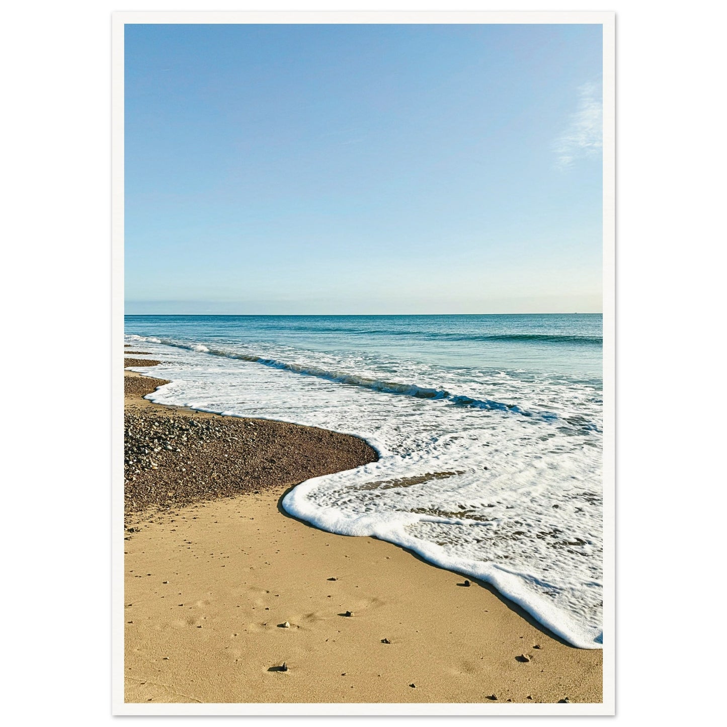 Scratby Beach, Norfolk, UK Poster 50x70 cm 20x28″ Border