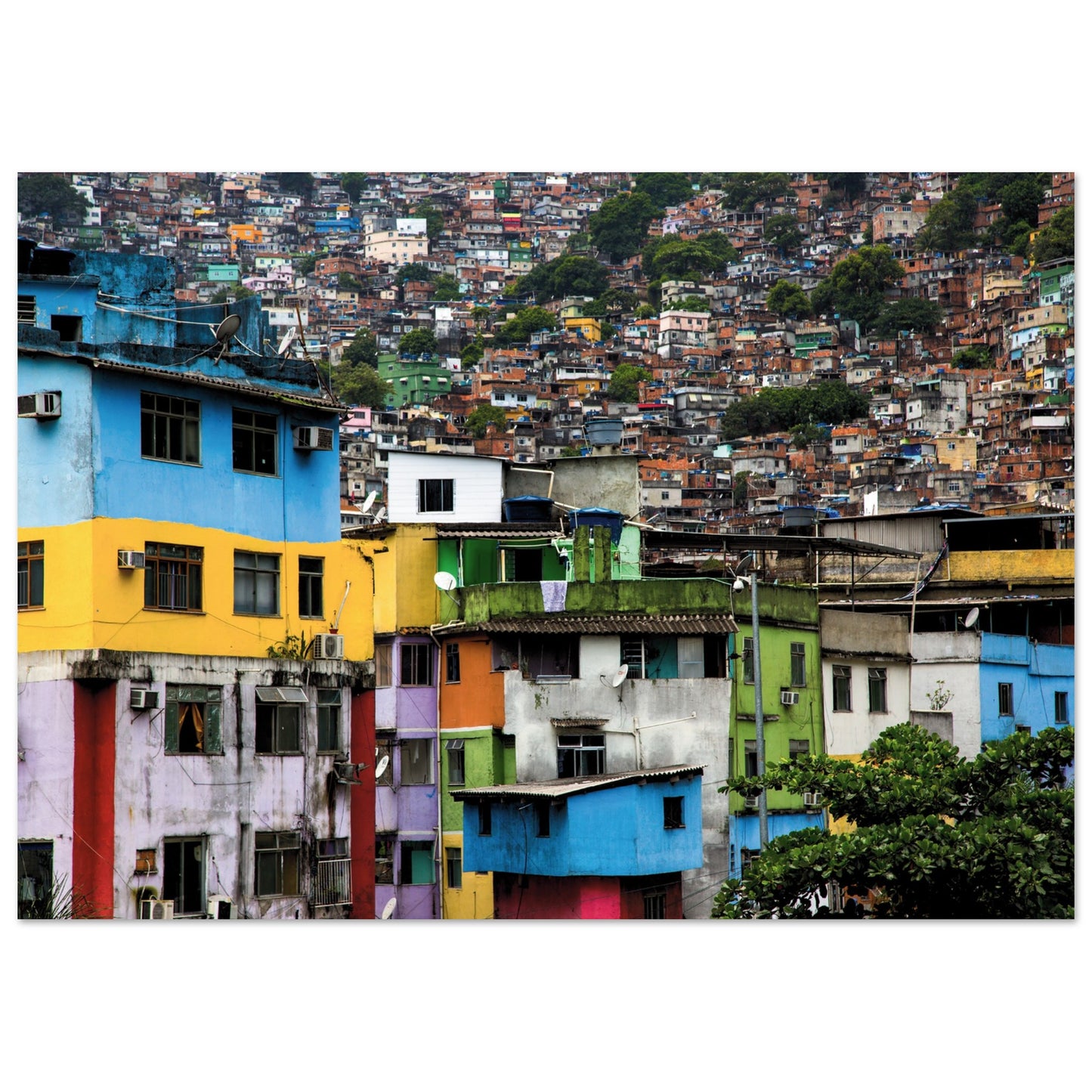 Rio De Janeiro Streets, Brazil Poster A2 (42 x 59.4 cm)