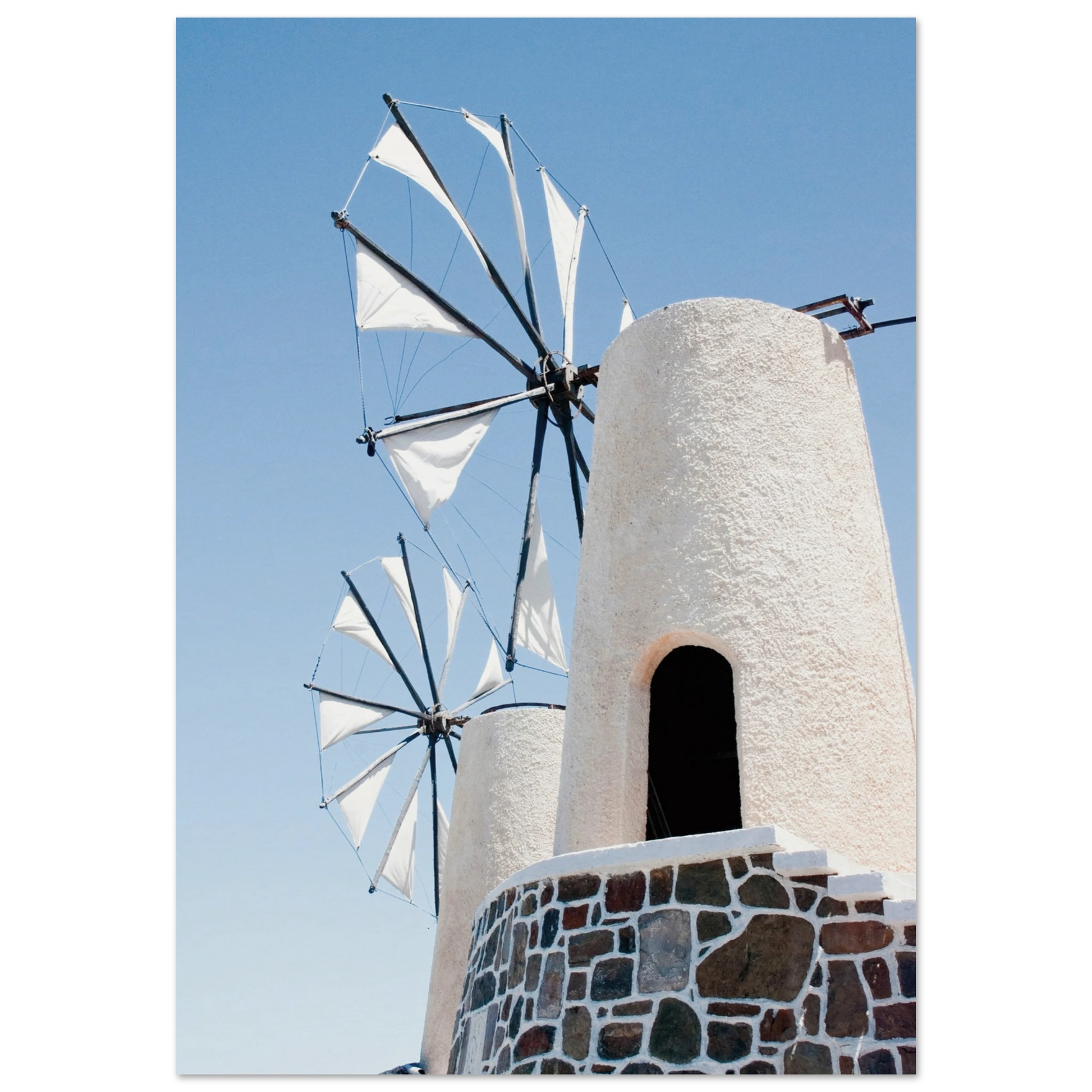 Mykonos Windmill Print