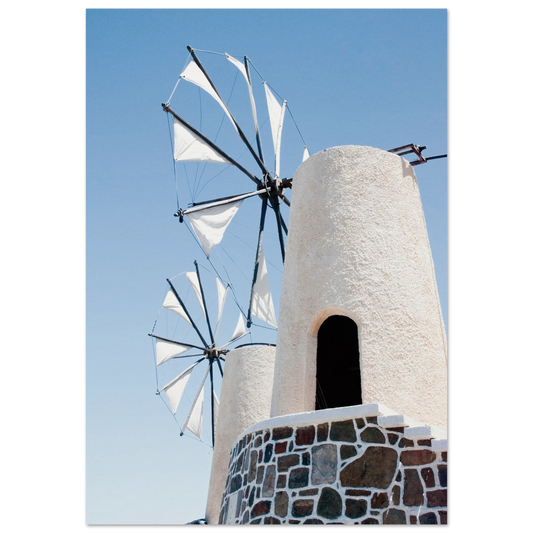 Mykonos Windmill Poster 70x100 cm 28x40″ No Border