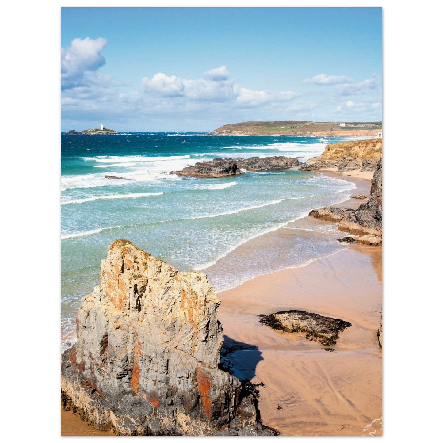 Gwithian Beach, Cornwall, UK Poster