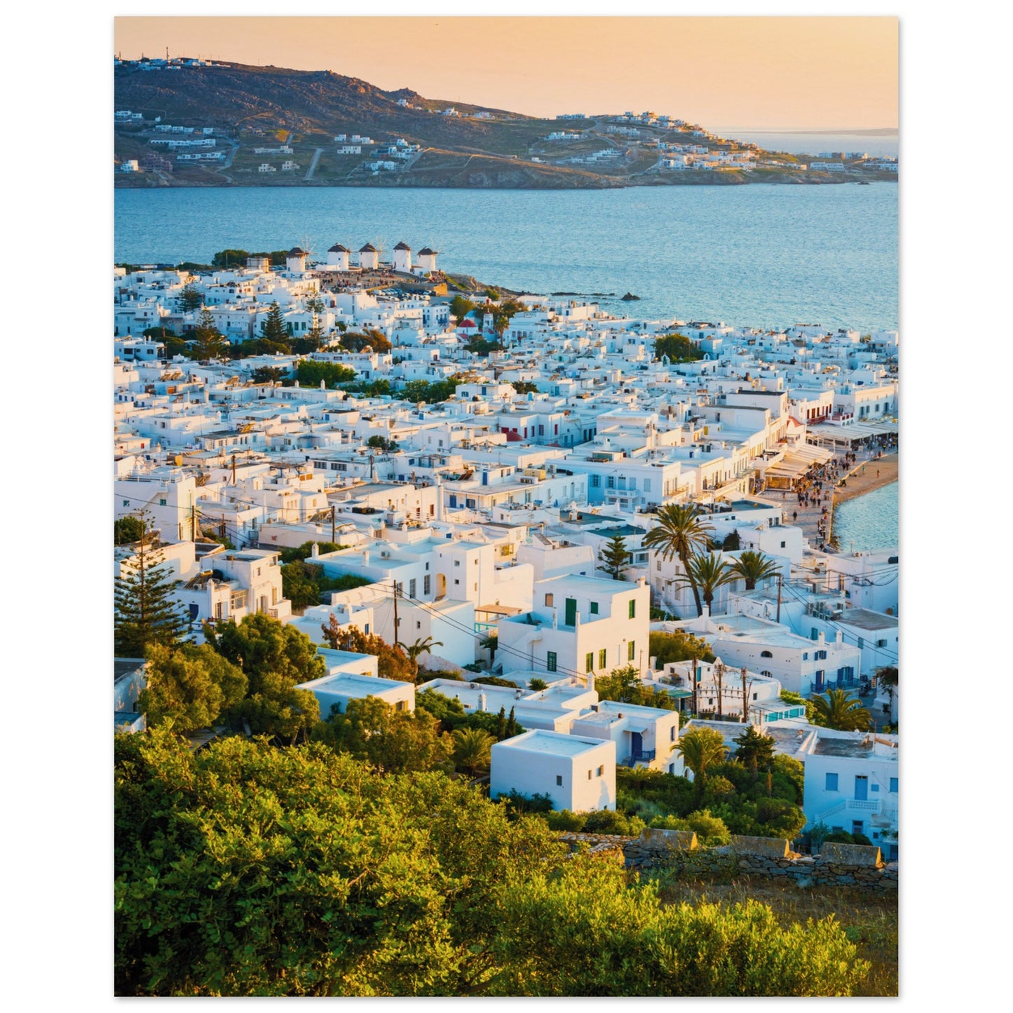 Quaint Village of Mykonos Print