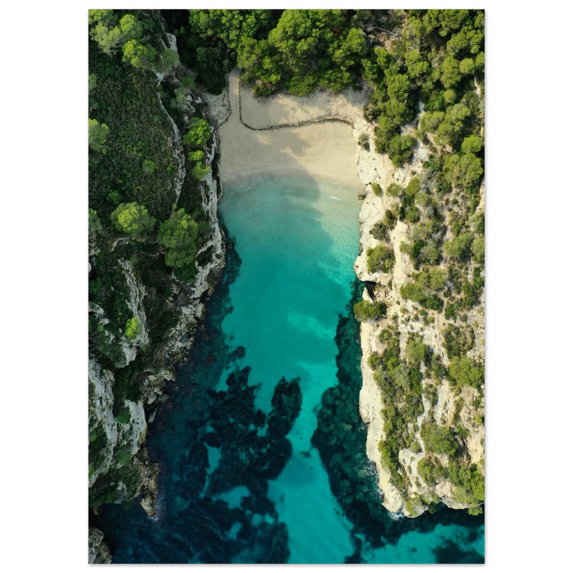 Menorca’s Turquoise Paradise Poster 50x70 cm 20x28″ No Border