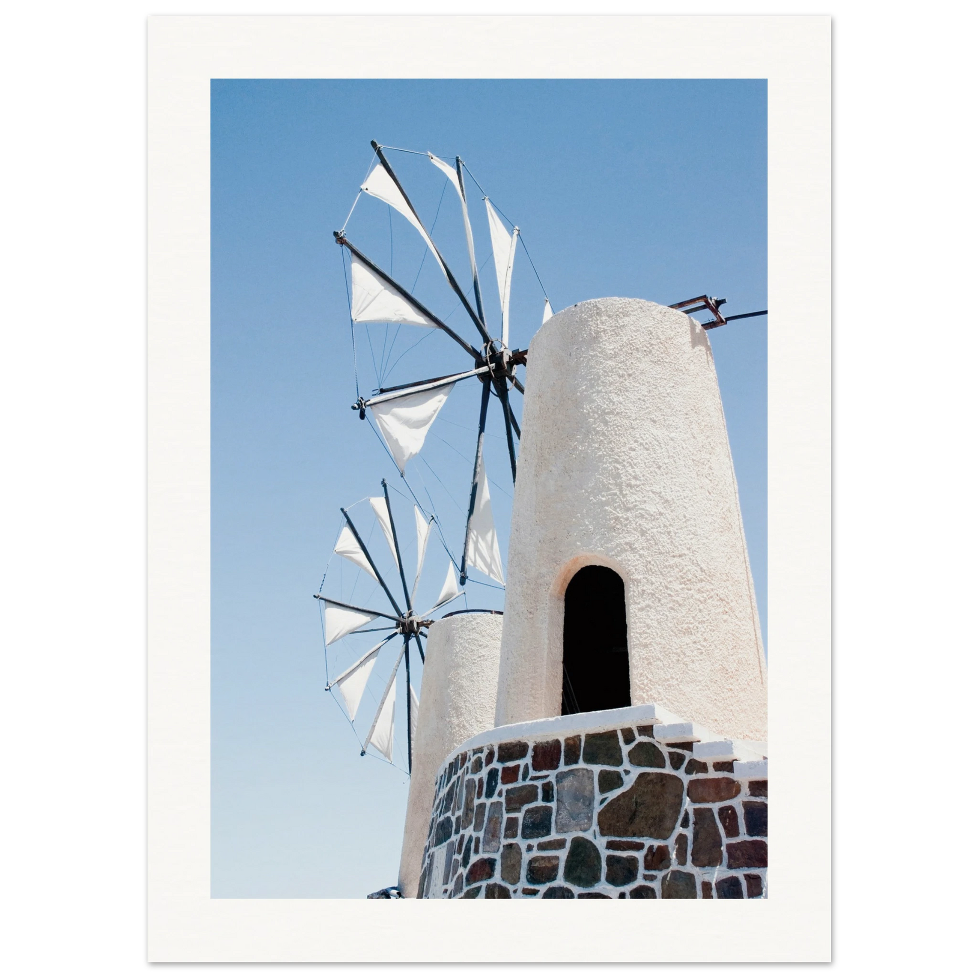 Mykonos Windmill Print